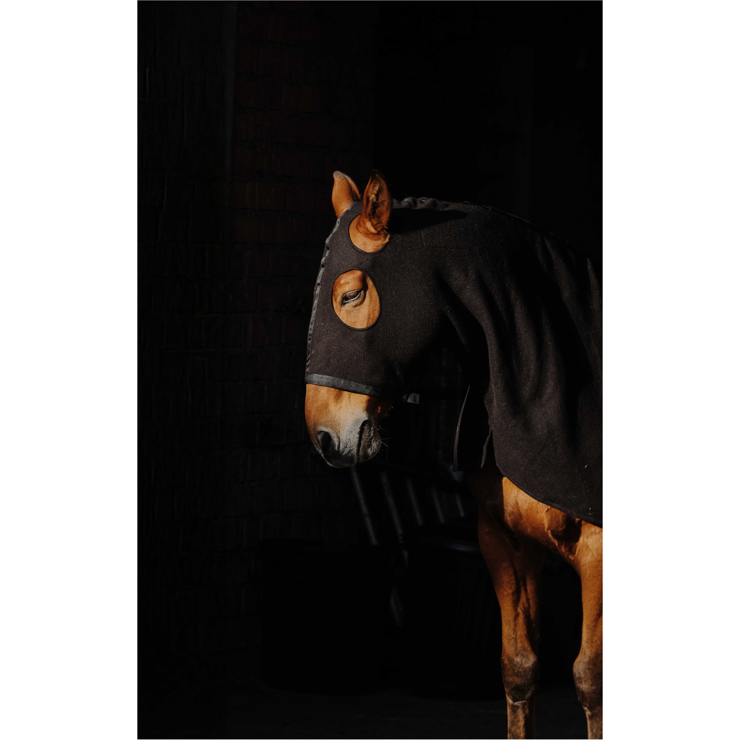 Halsschutz Fleece schwarz