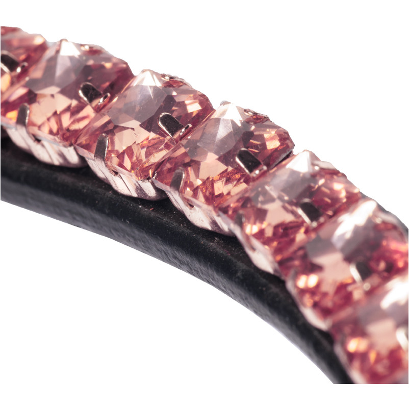 Stirnband SQUARE schwarz/rosa