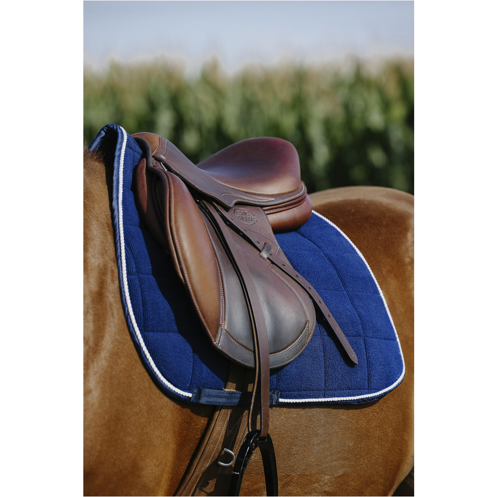 Schabracke CORDUROY marineblau Warmblut Vielseitigkeit