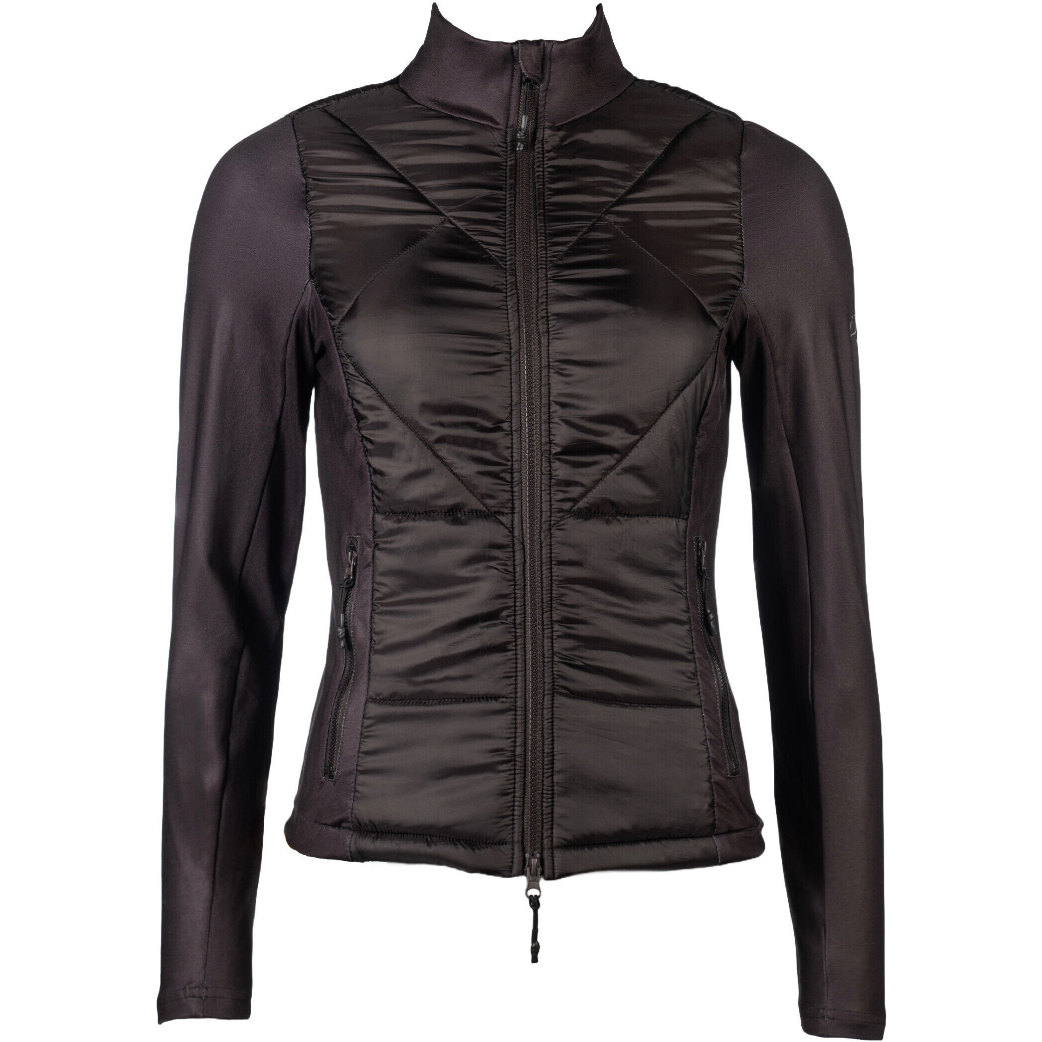 Damen Jersey-/Nylonjacke PRAG II STYLE dunkelbraun