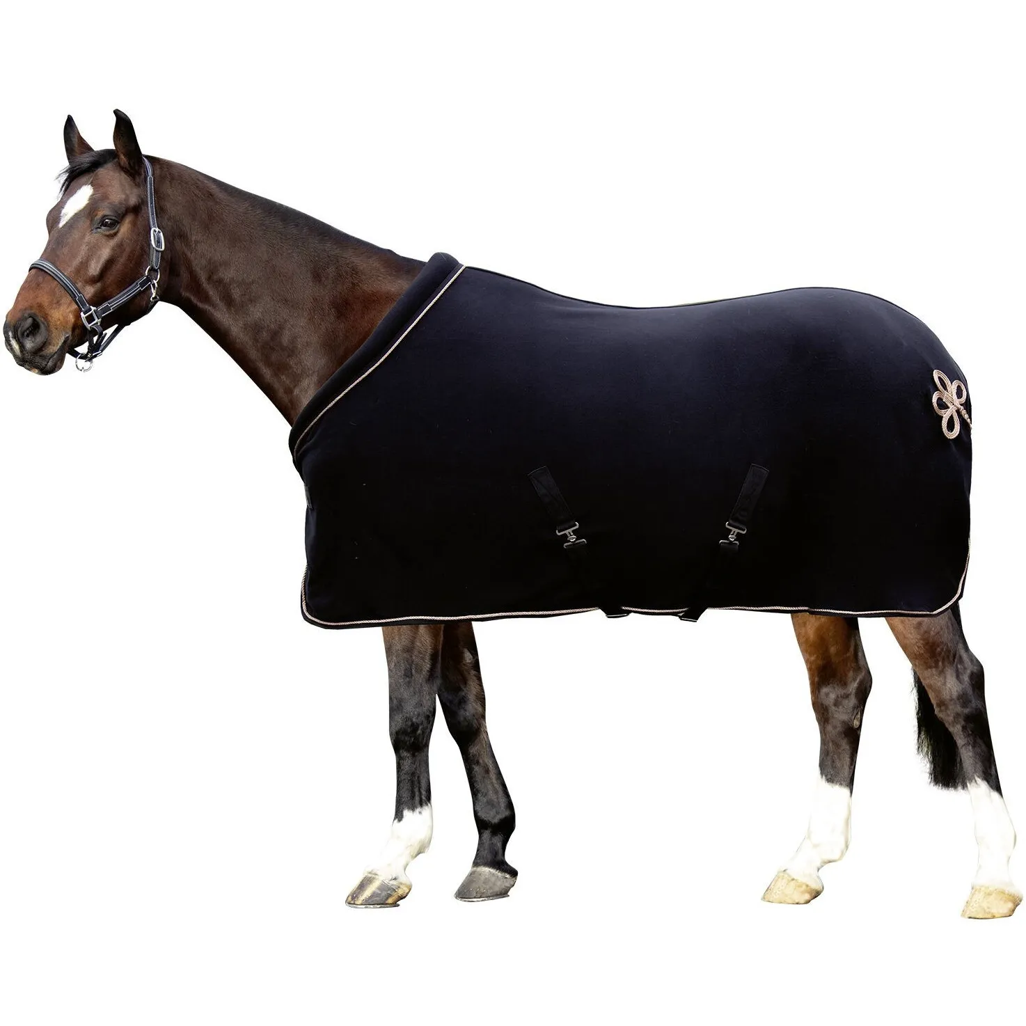 Abschwitzdecke ROSEGOLD GLAMOUR STYLE schwarz/rosegold