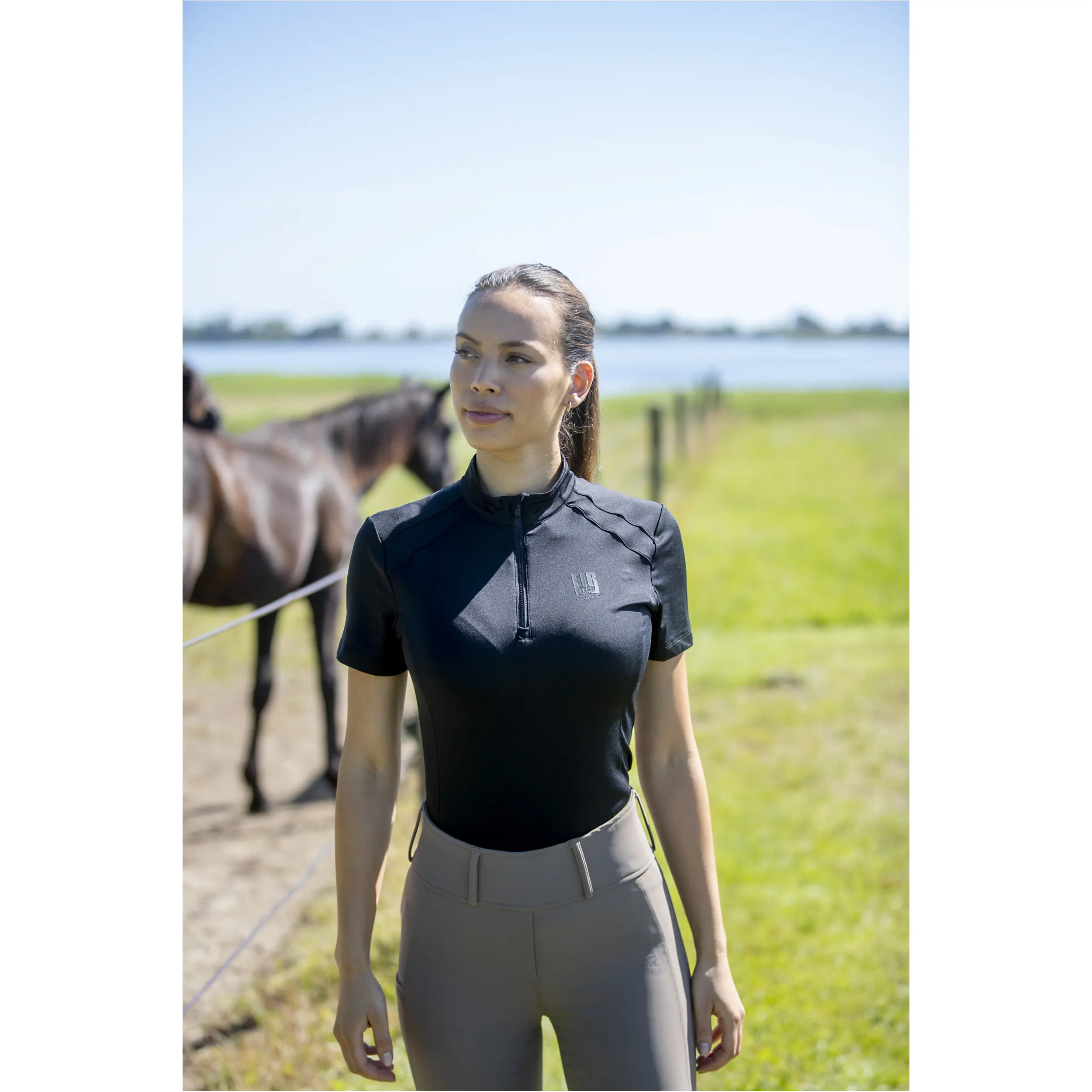 Damen Funktionsshirt Kurzarm FIR-Tech schwarz