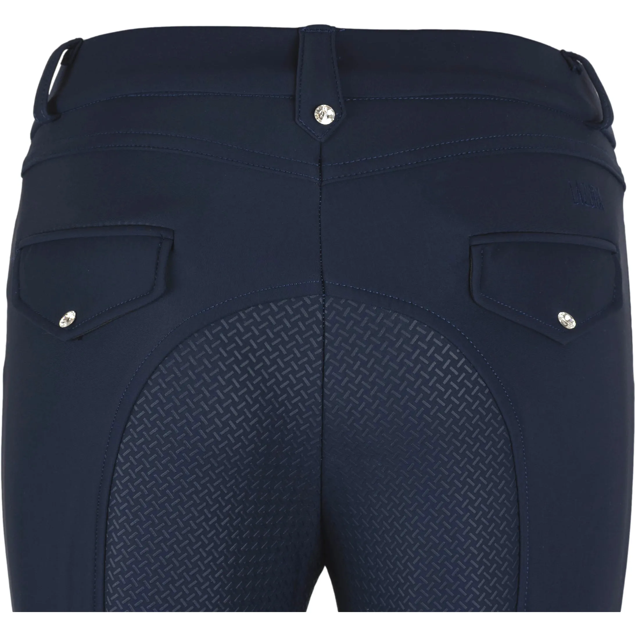 Winter Damen Reithose Silikon Vollbesatz TATJANA dunkelblau