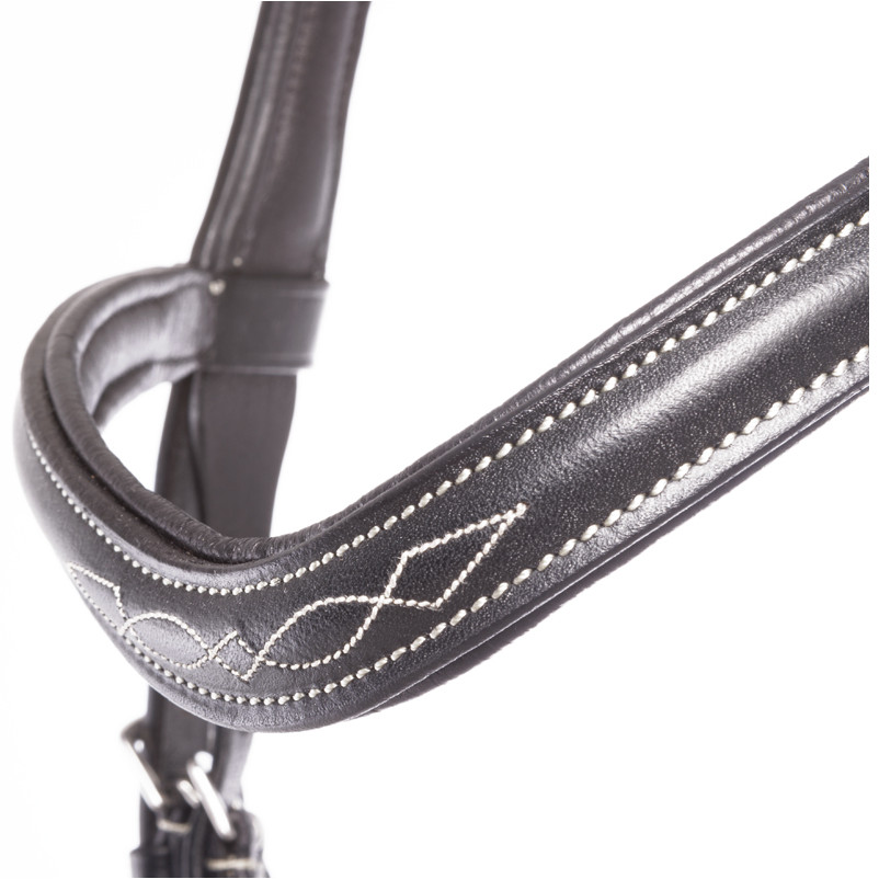 Trensenzaum mit mexikanischem Reithalfter DIANDRO schwarz