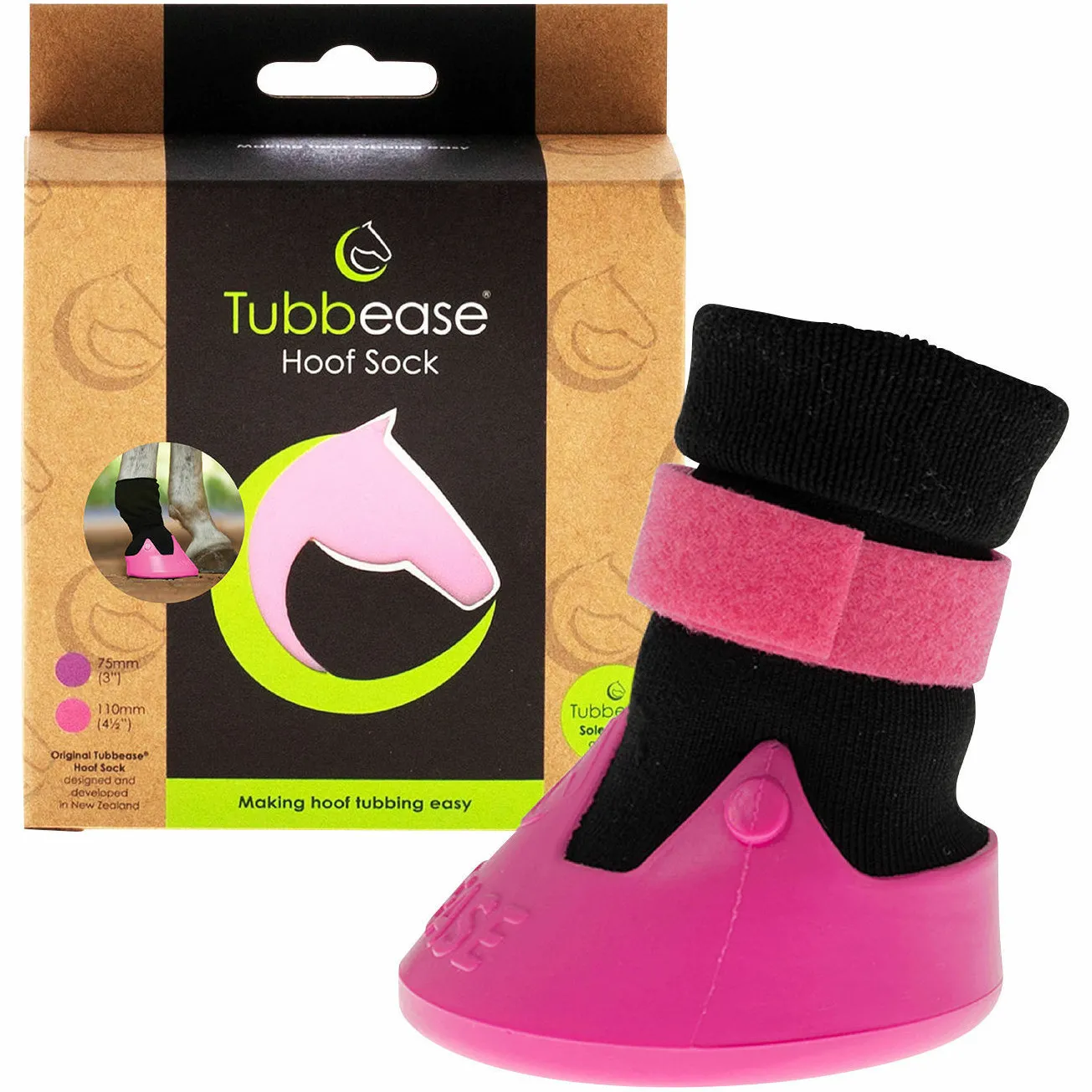 Behandlungsschuh TUBBEASE™ für Pferdehufe
