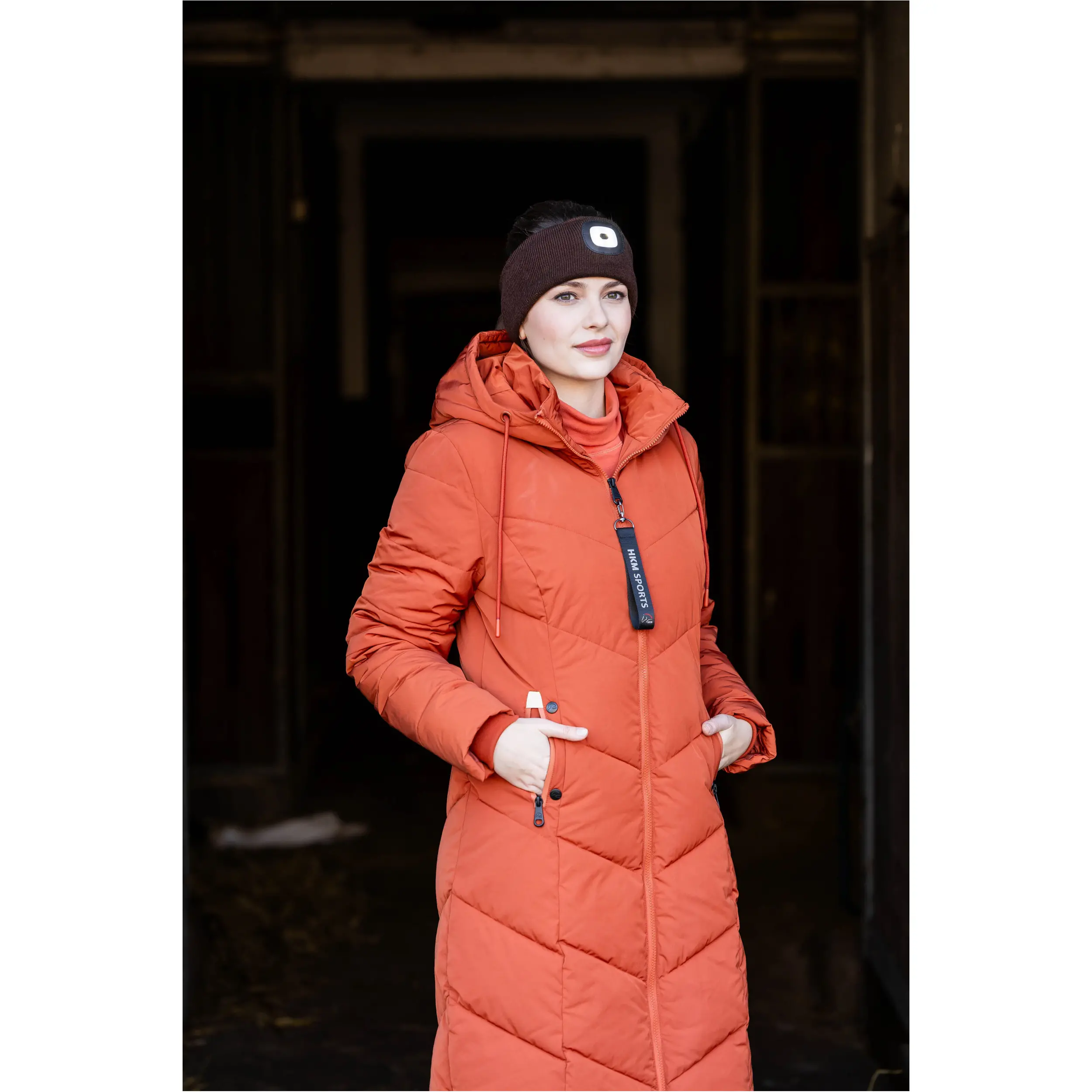 Winter Stirnband mit Licht HONEY dunkelbraun Winter Stirnband mit Licht HONEY dunkelbraun