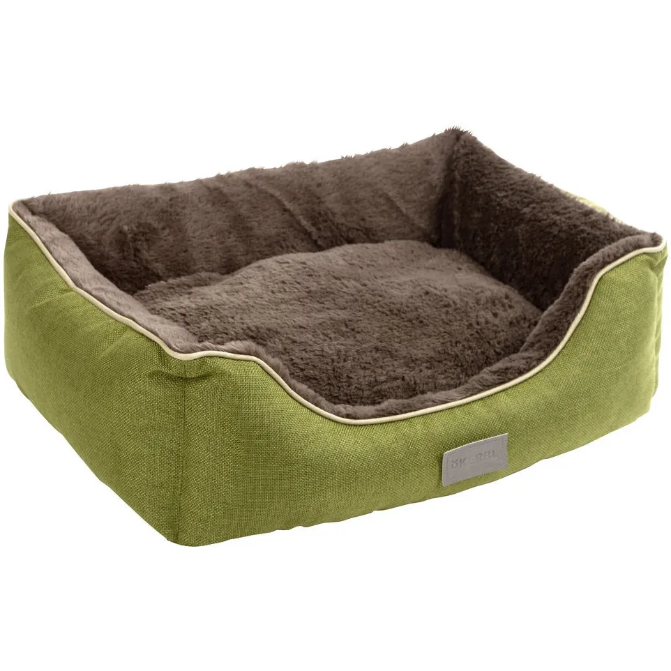 Kuschelbett SAMUEL grün/grau