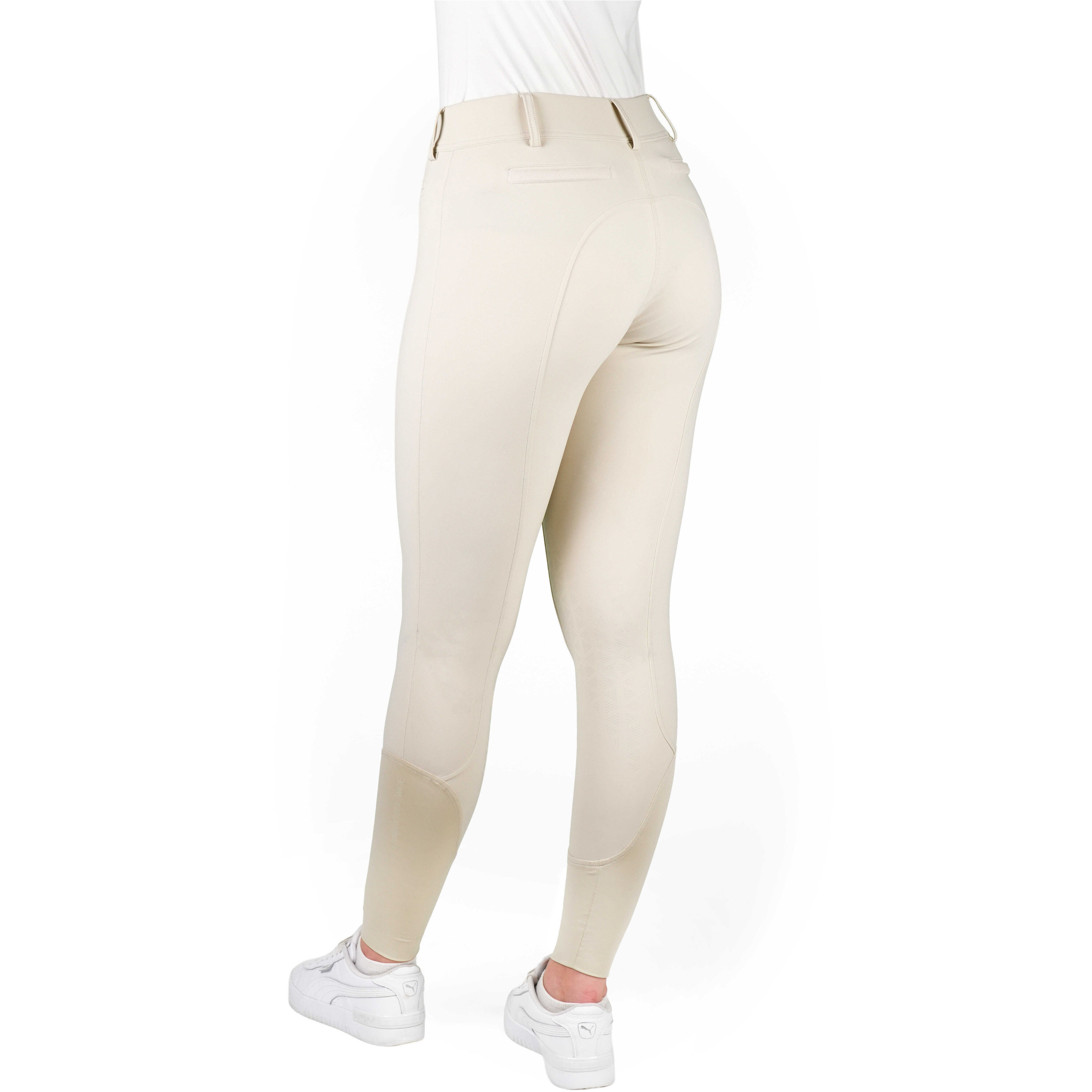 Damen Reithose Silikon Kniebesatz EK-SALLY beige