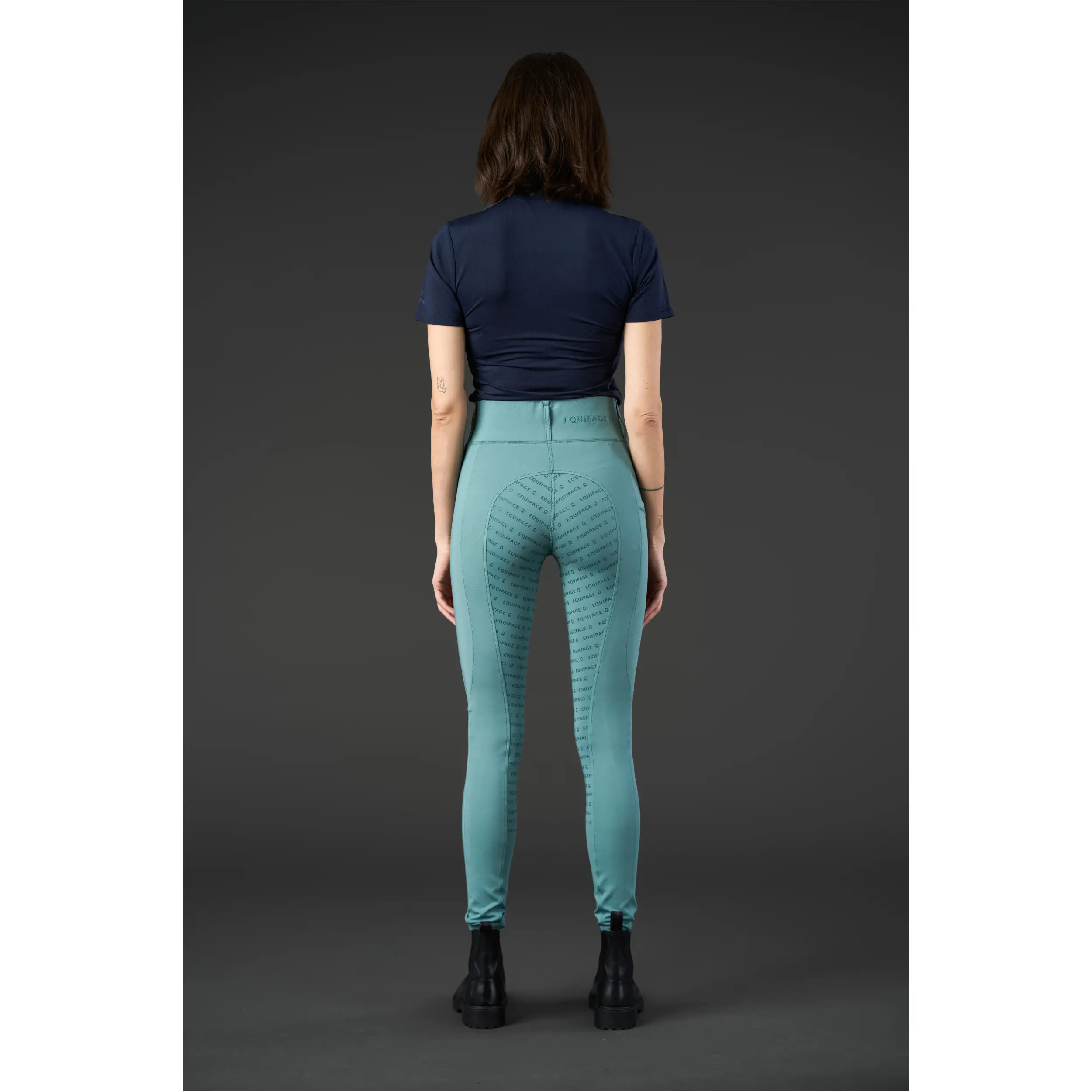 Damen Reitleggings Silikon Vollbesatz KENDRA arctic