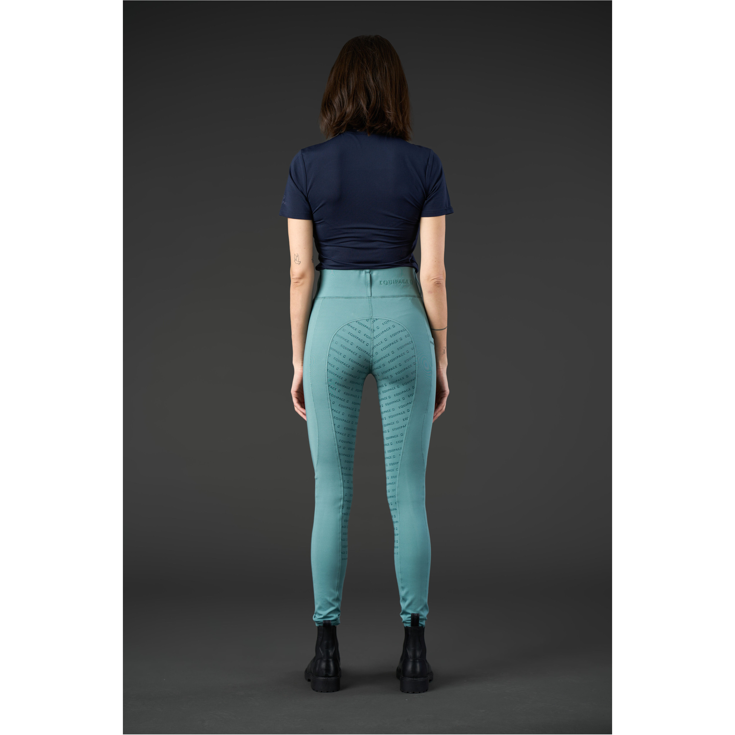 Damen Reitleggings Silikon Vollbesatz KENDRA arctic