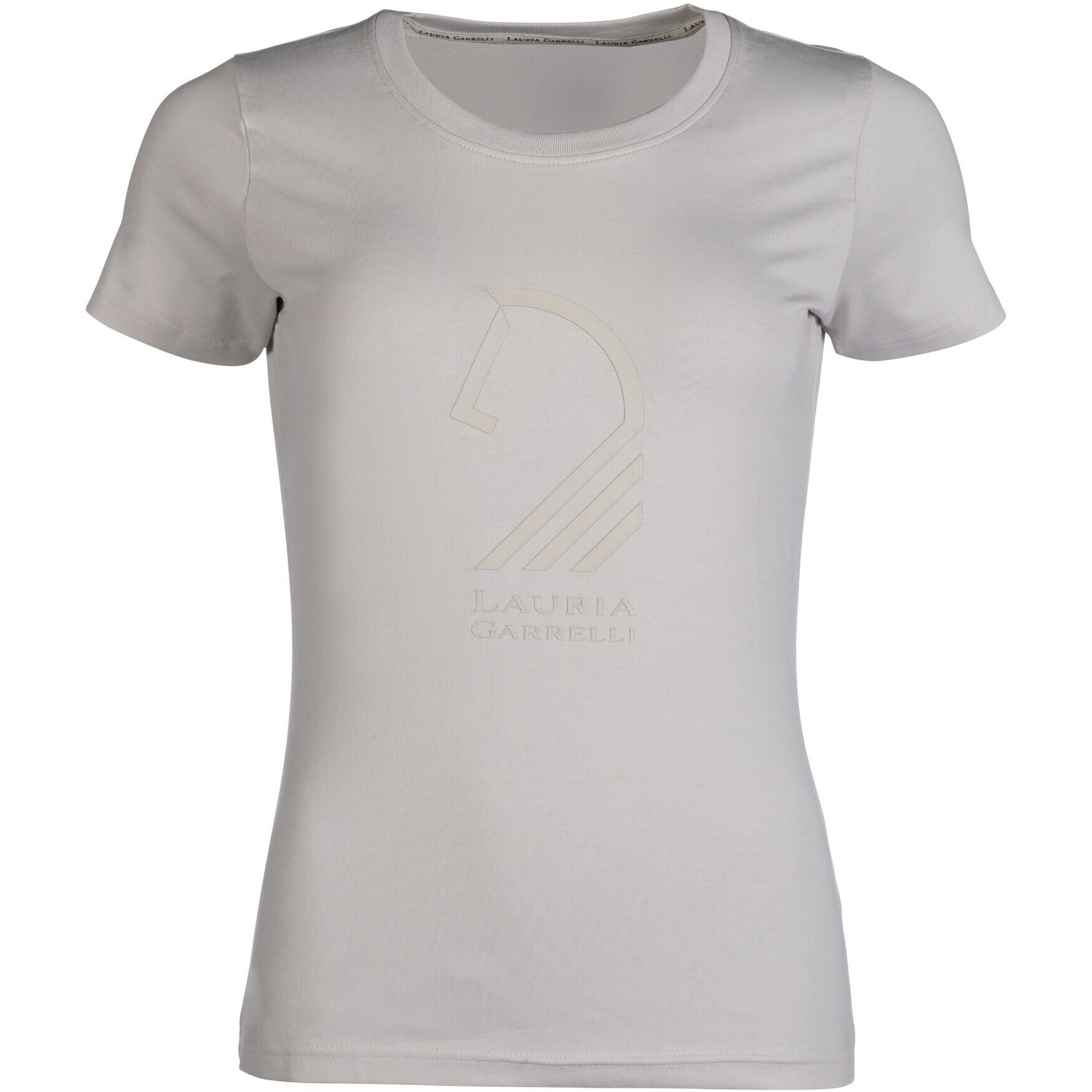 Damen T-Shirt LIVIGNO HORSE HEAD steingrau