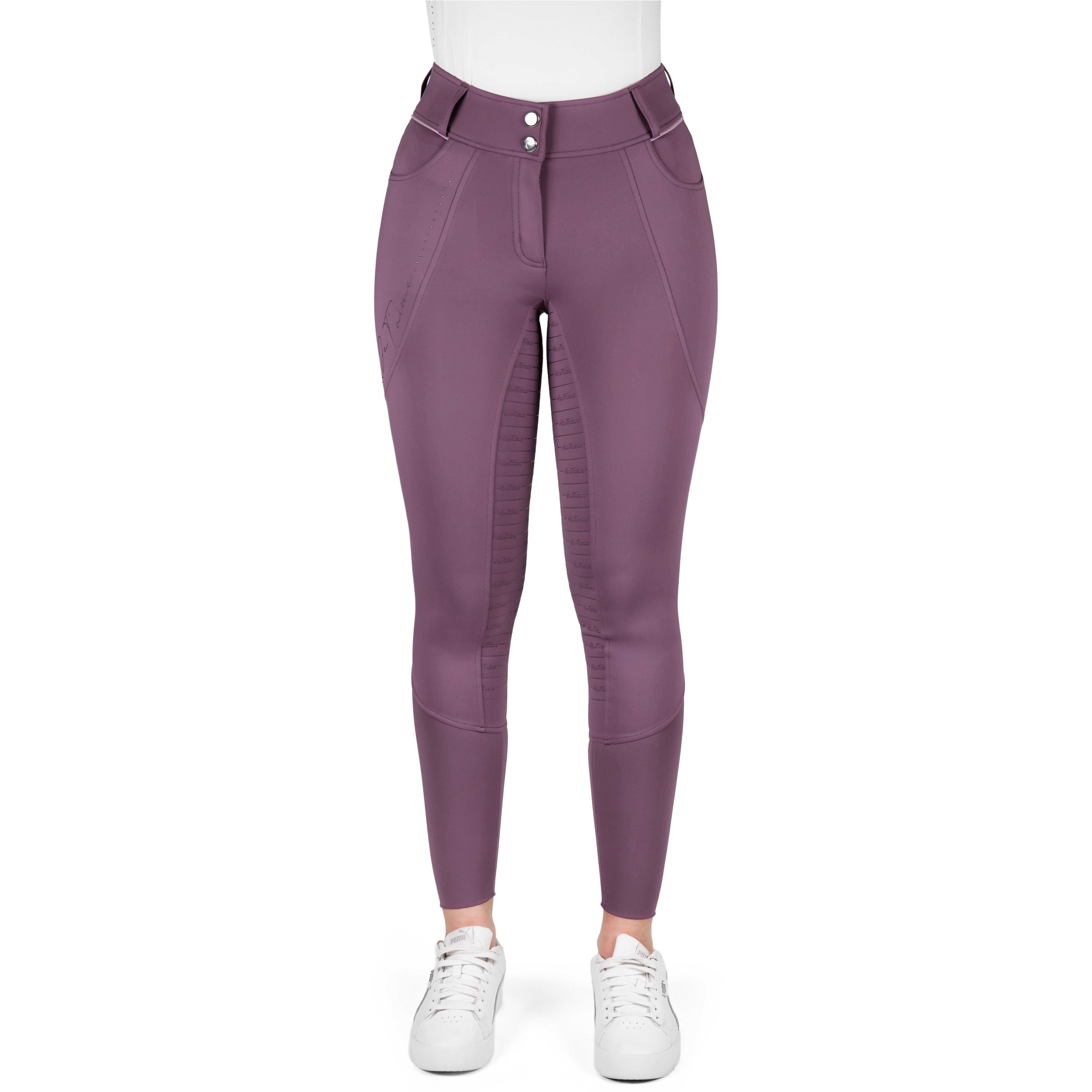 Damen Reithose Silikon Vollbesatz Je t’aime EK-ELSA violett