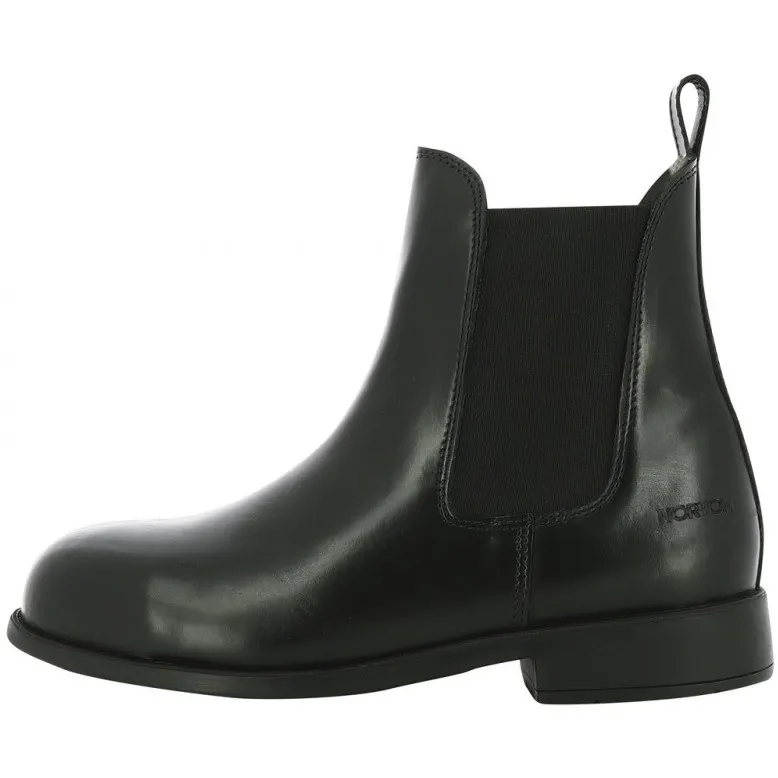 Reitstiefeletten mit Glattleder SAFETY schwarz