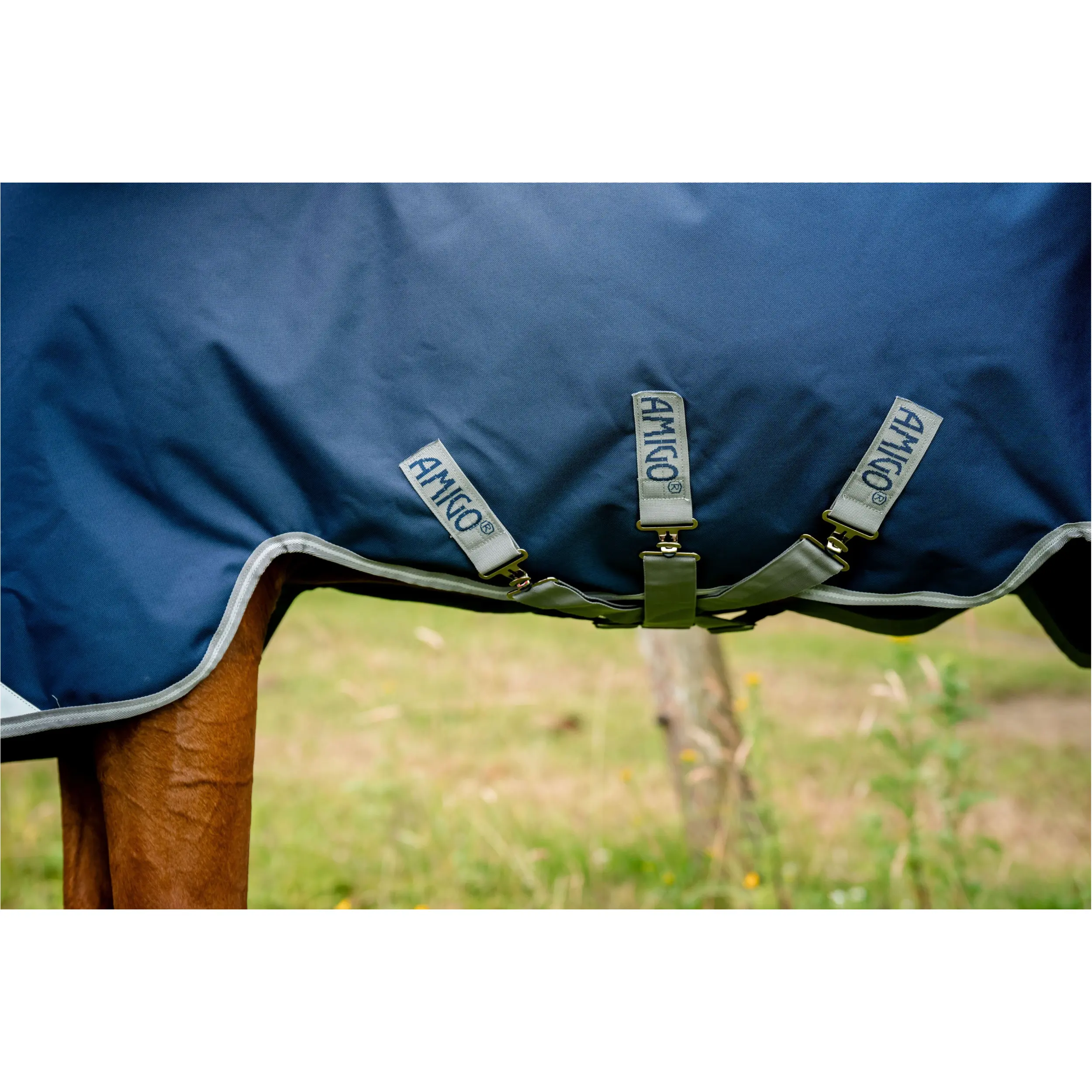 Outdoordecke 1200D AMIGO navy/titanium grey/silver
