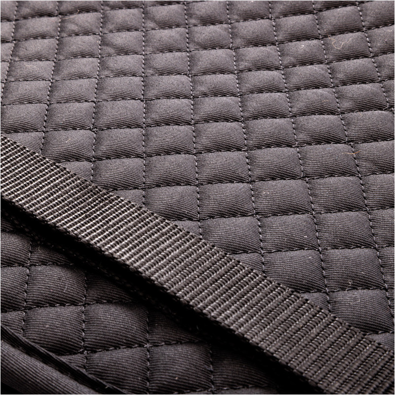 Schabracke Lammfell mit innenliegenden Taschen schwarz/natur