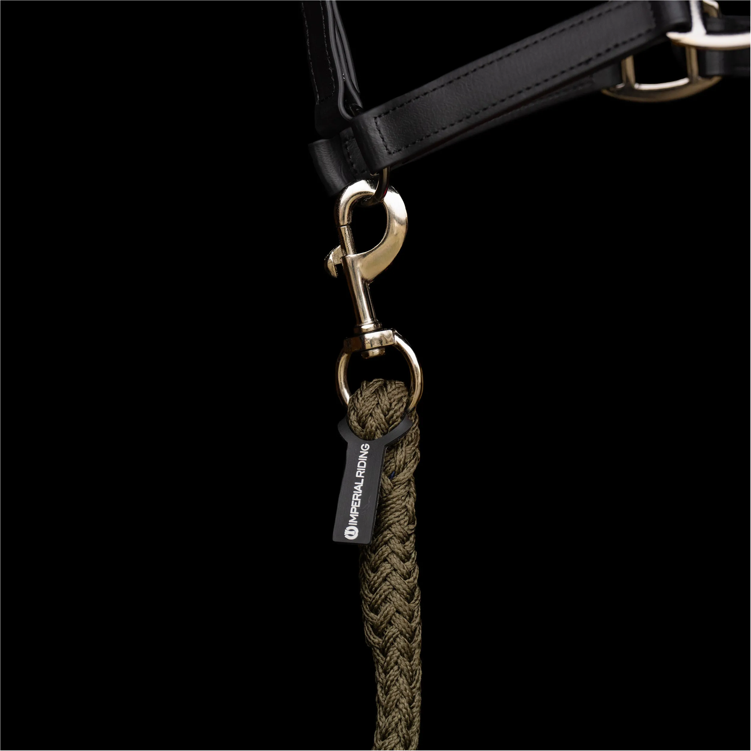 Führstrick mit Karabinerhaken IRHClassic olive green