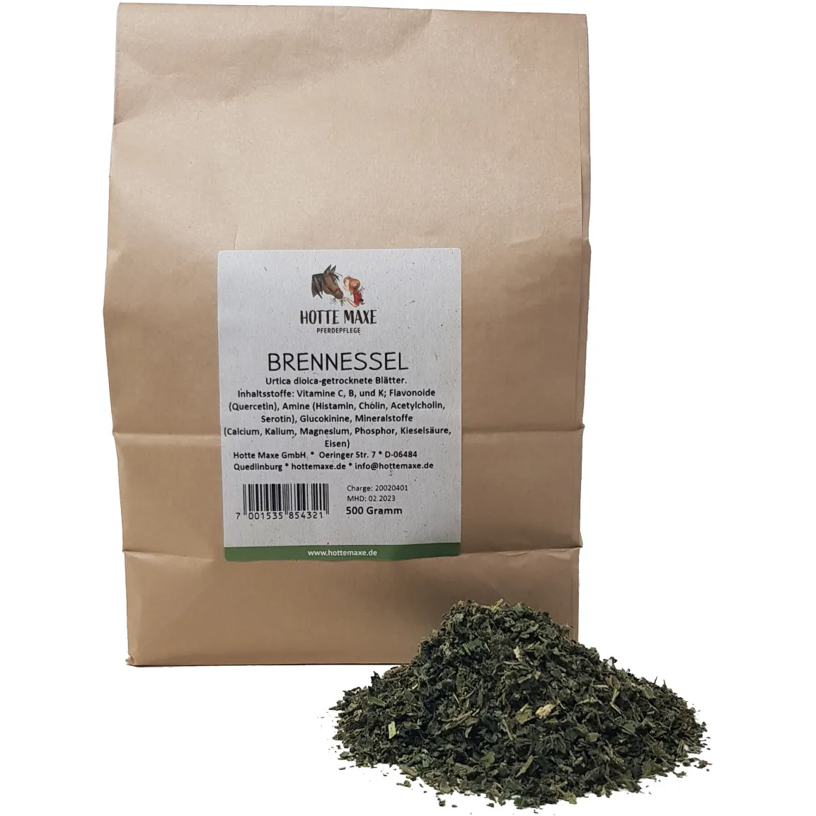 Brennnessel Kraut und Blätter geschnitten 500g