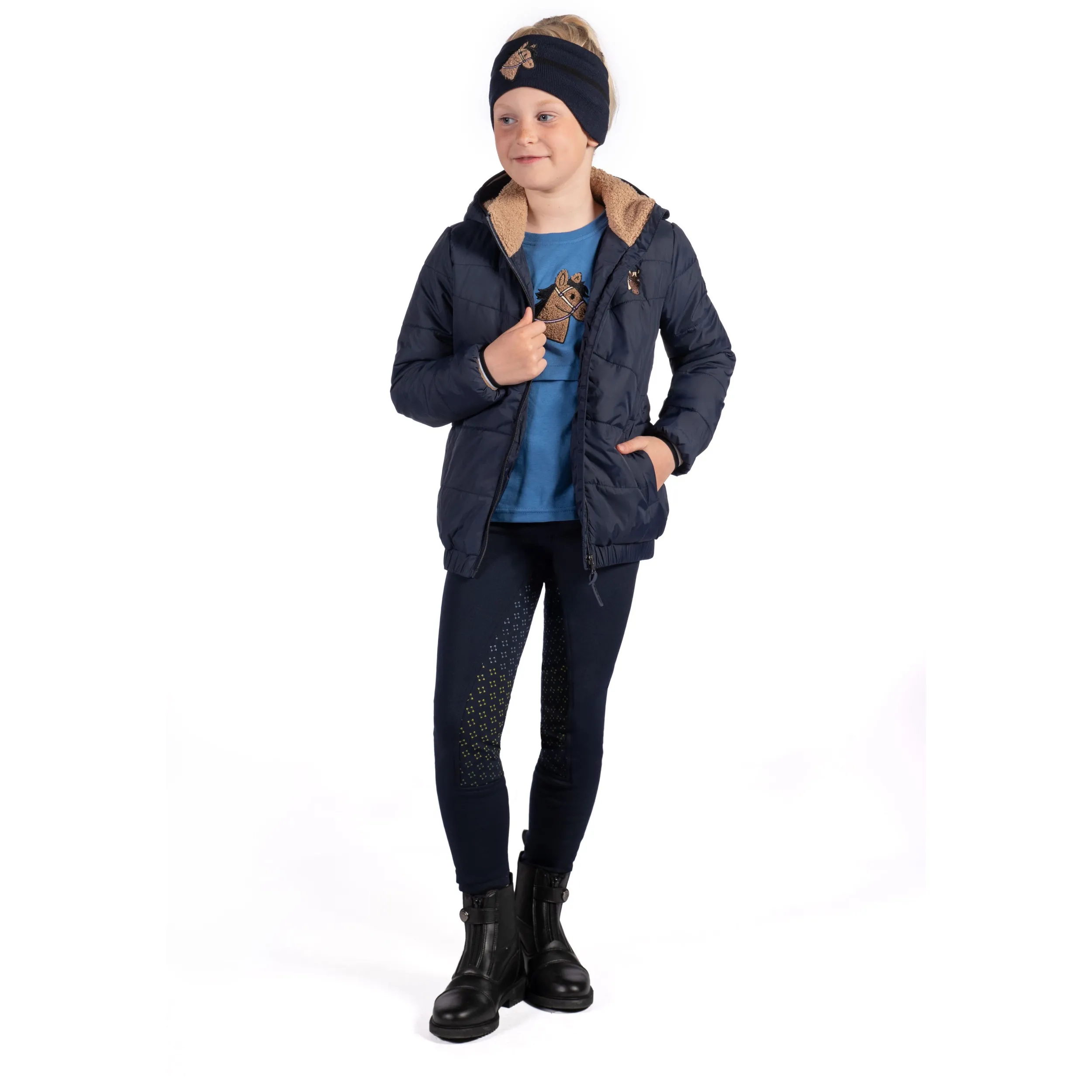 Winter Kinder Stirnband MIA dunkelblau
