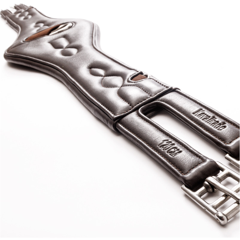 Ledersattelgurt ohne Elast COMFORT Softleder braun