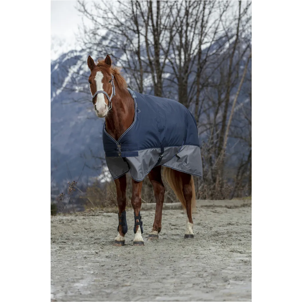 Weidedecke mit Polarfleece 600D TYREX marineblau/grau