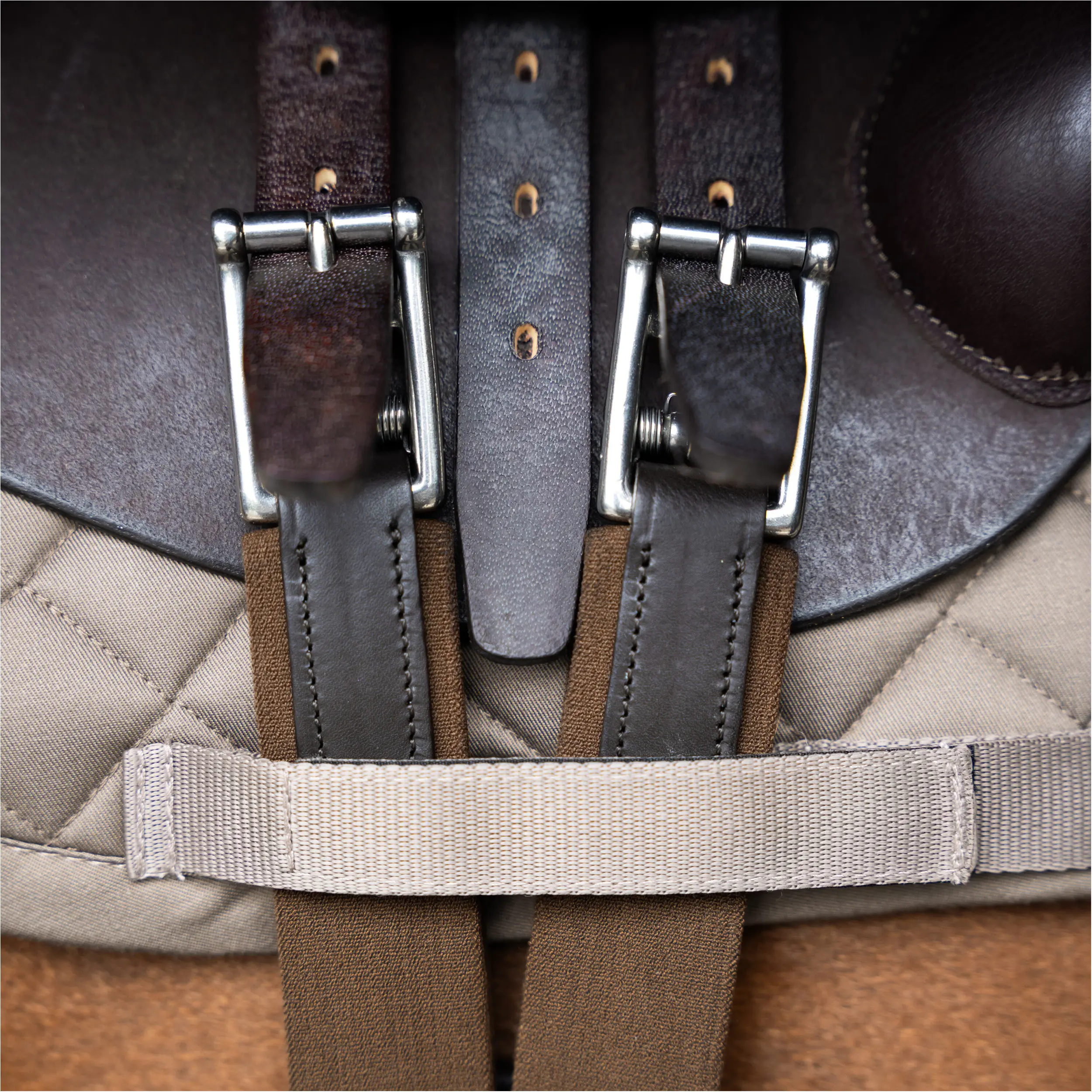 Stollengurt IRH anatomisch mit Rollenschnallen dark braun