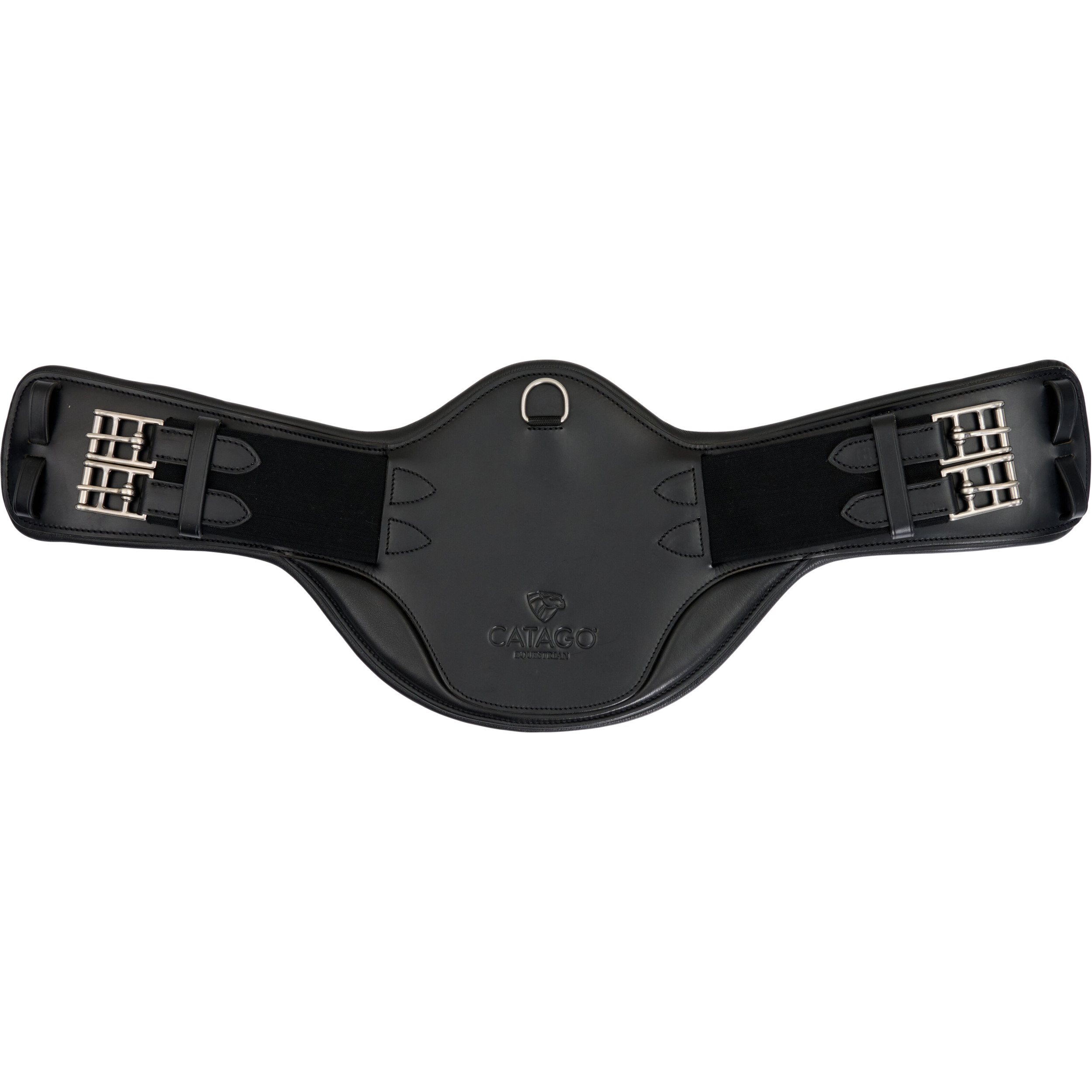 Dressurgurt Echtleder schwarz 