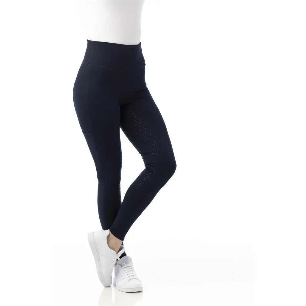 Damen Reitleggings Silikon Vollbesatz LYLY marineblau