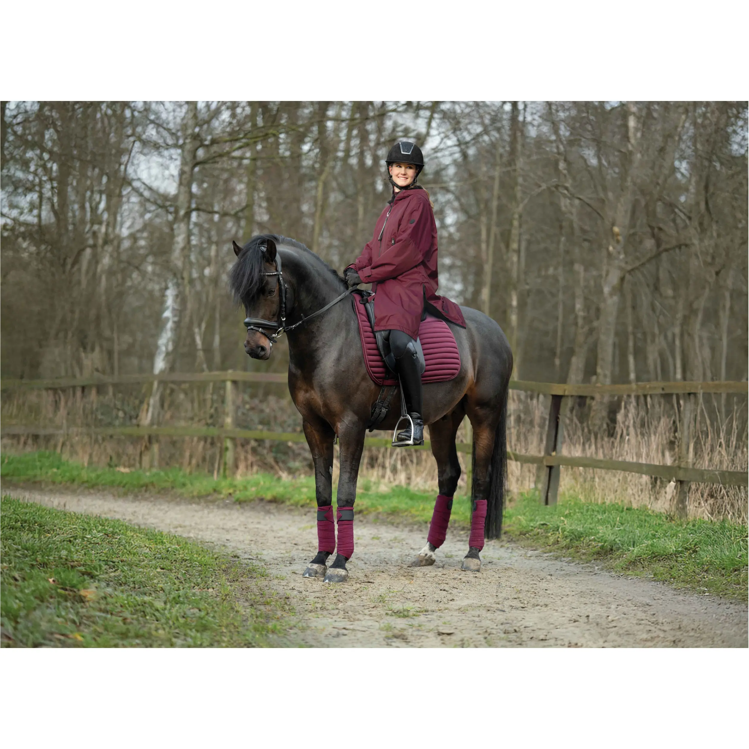 Winter Damen Reitjacke JULIE bordeaux