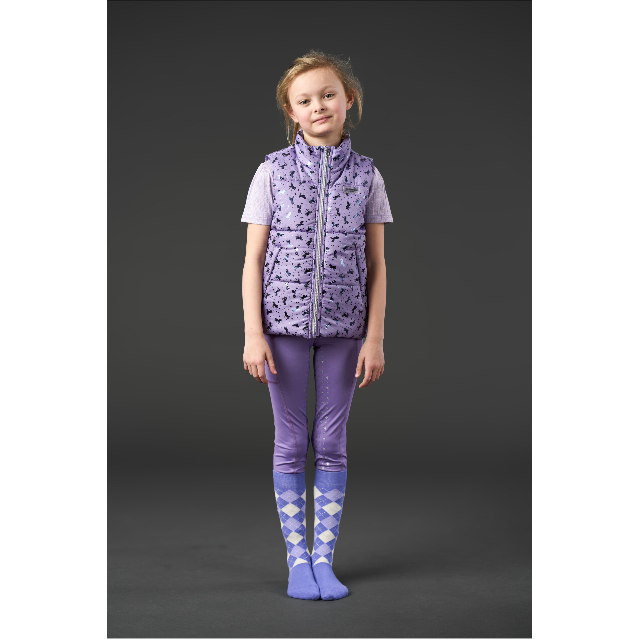 Kinder Reitweste ALANA aster purple