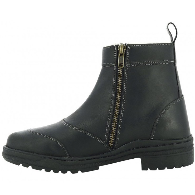 Winter Stallschuhe ZIPPER schwarz