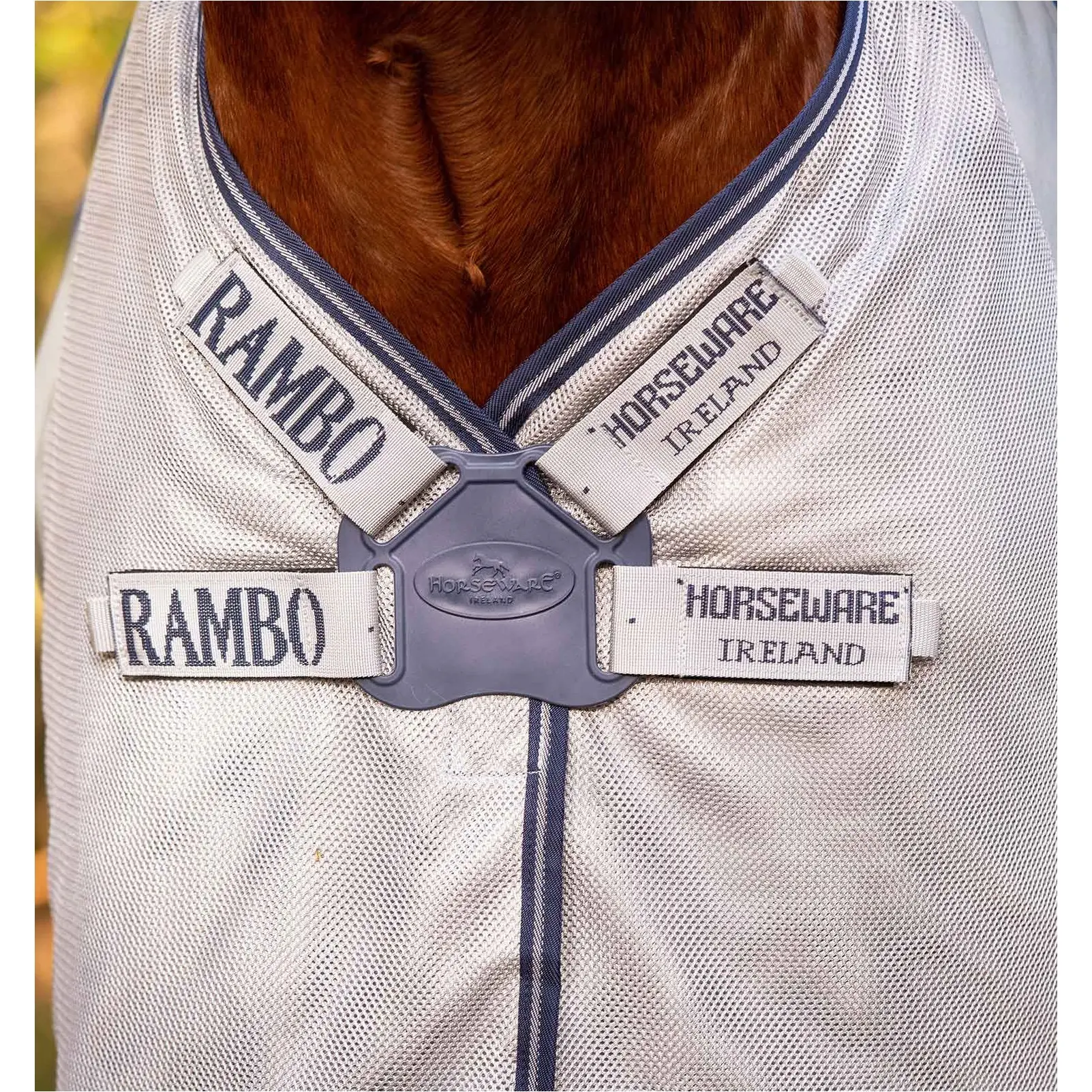 Outdoordecke mit Halsteil (abnehmbar) RAMBO Autumn Series navy/grey