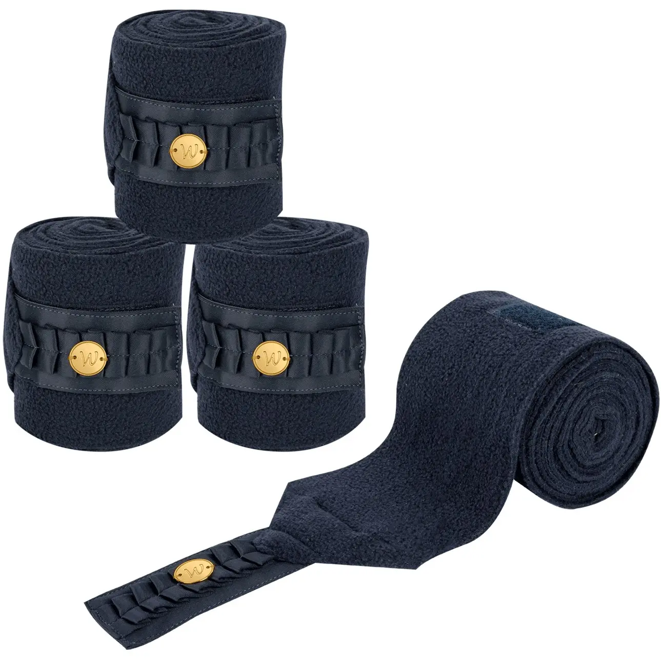 Fleecebandagen (4er Set) FLORENZ nachtblau