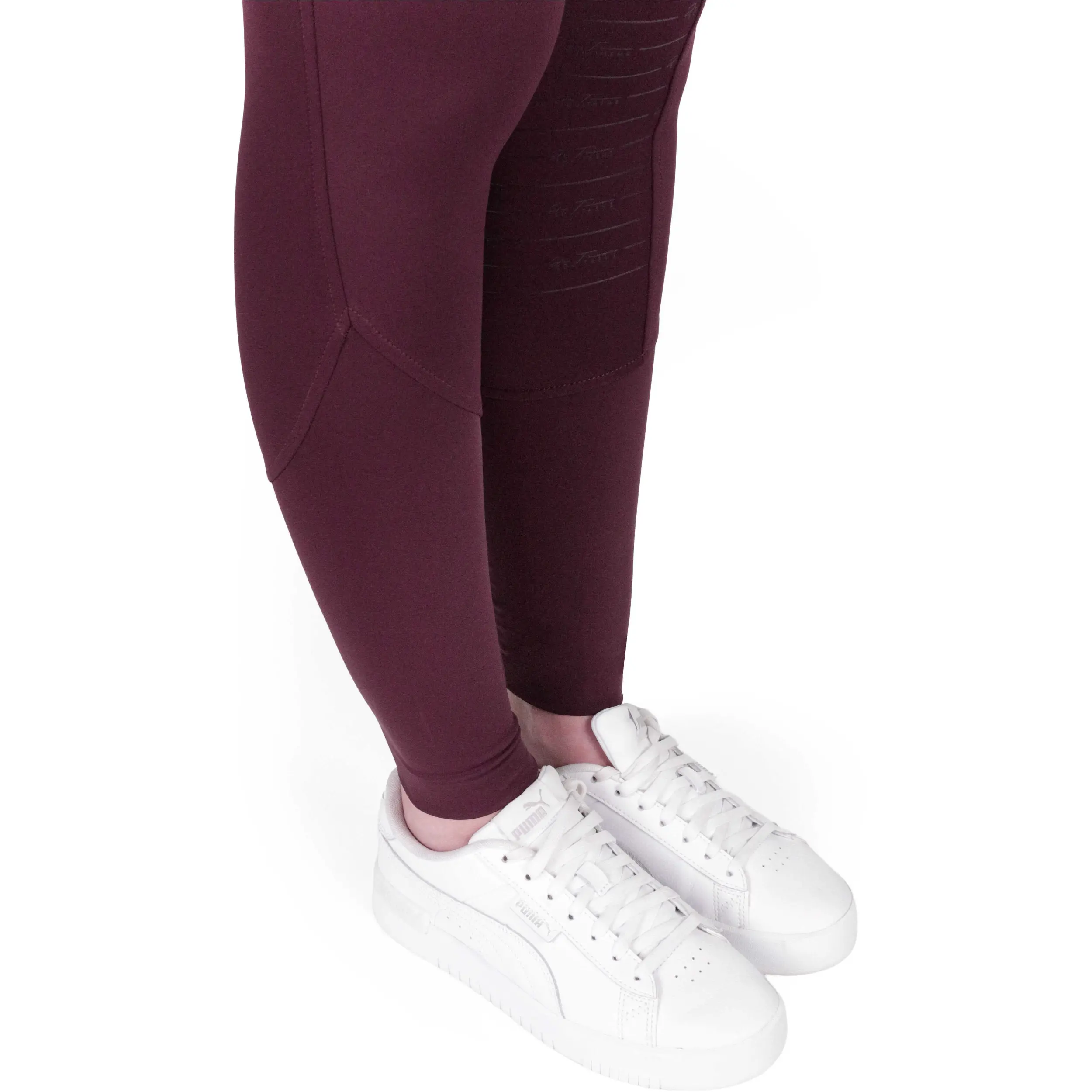 Damen Reithose Silikon Vollbesatz Je t’aime EK-ELSA pflaumenfarben