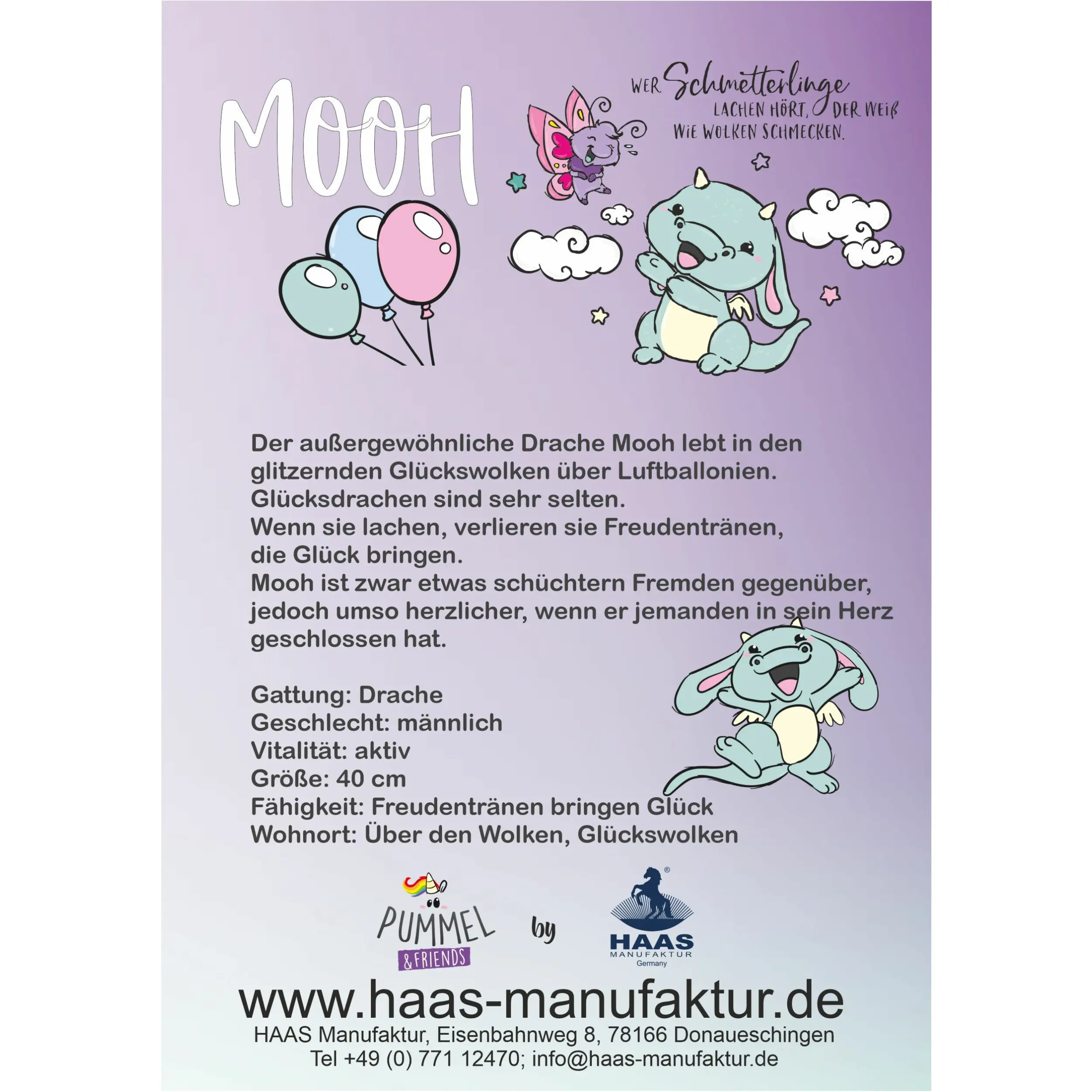 Fellbürste Pummel MOOH türkis/pink