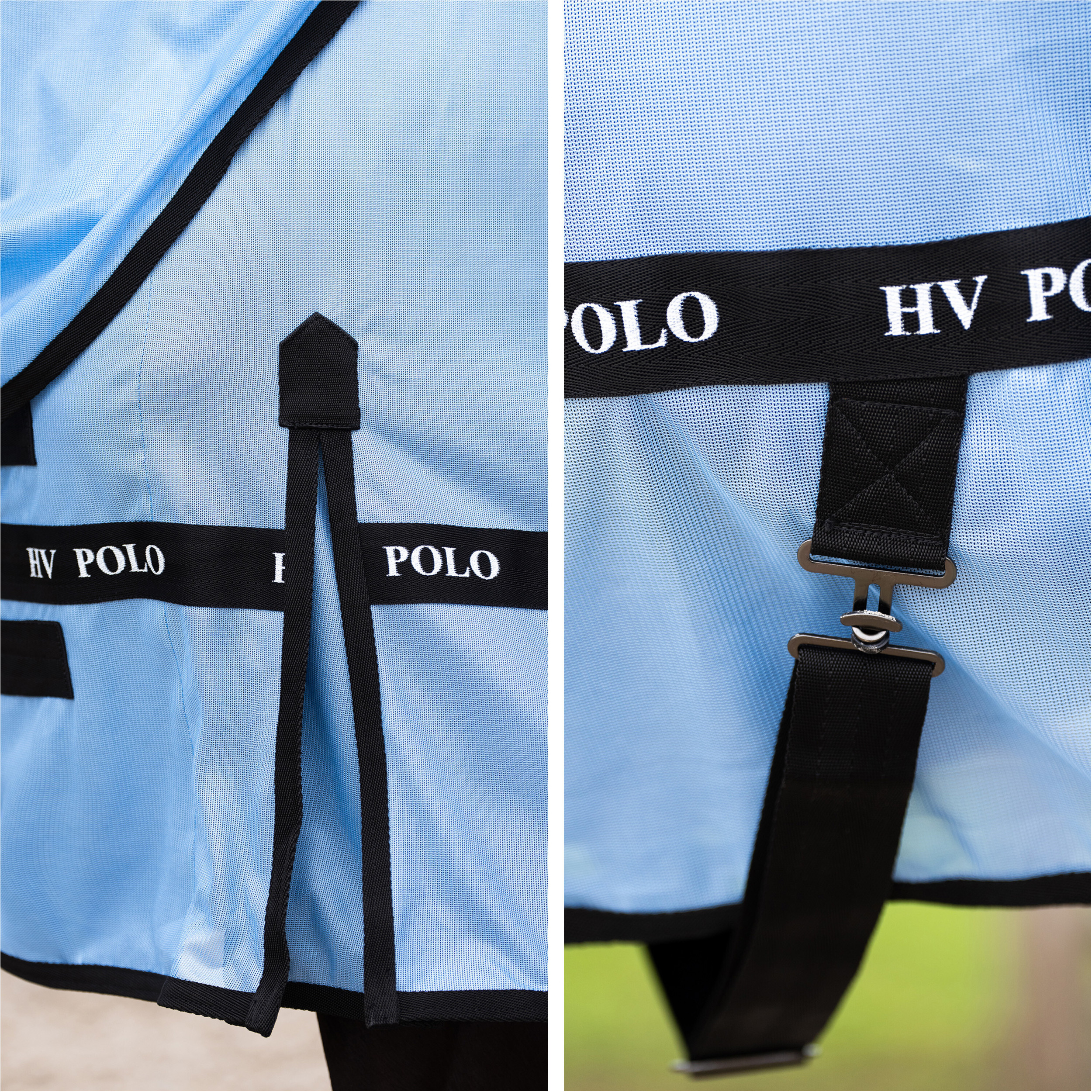 Fliegendecke mit Halsteil (abnehmbar) HVPNena powder blau