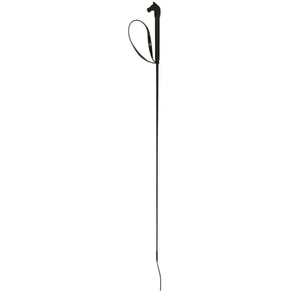 Reitgerte mit Griff in Pferdekopf-Form schwarz 90cm 