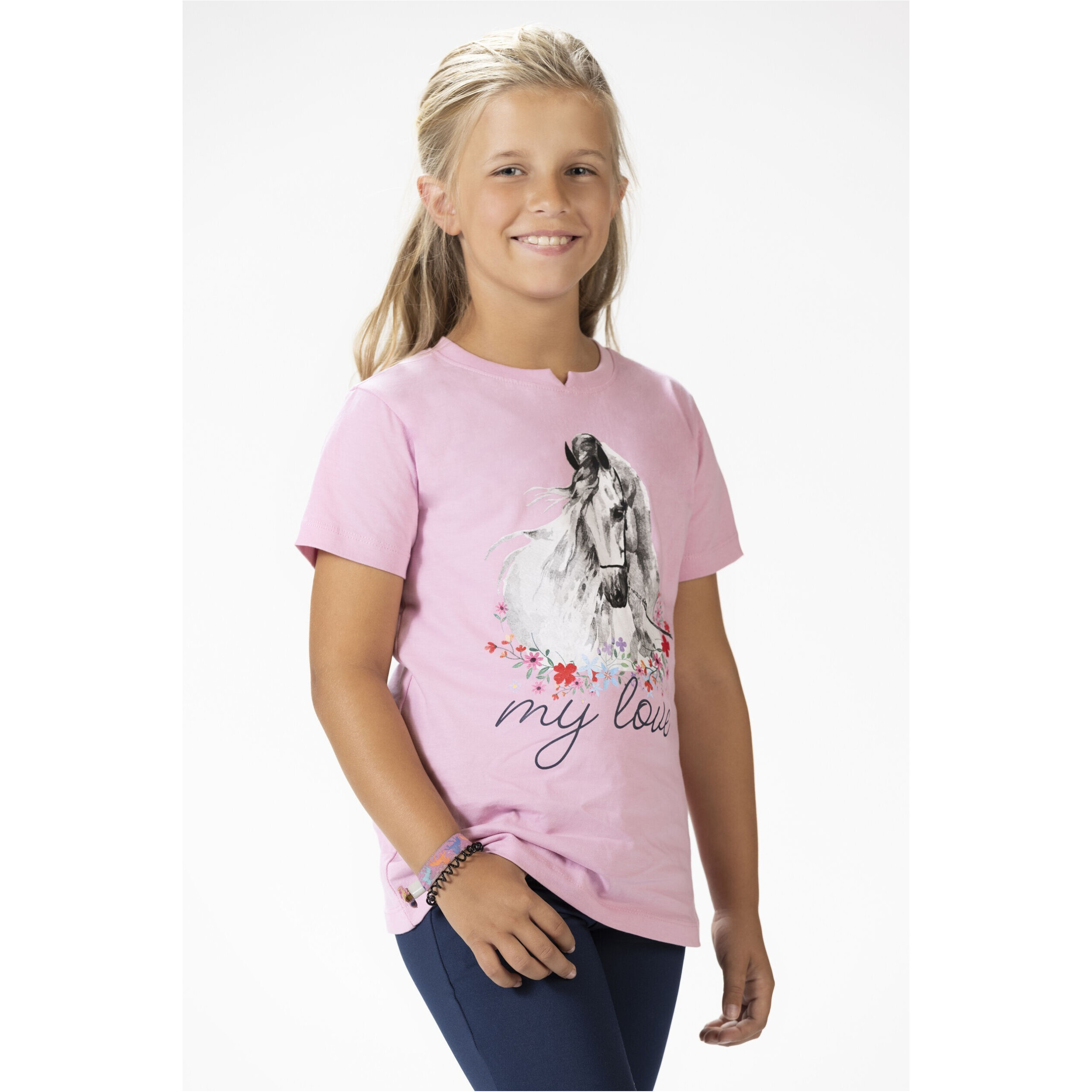 Kinder T-Shirt HORSE SPIRIT rosa