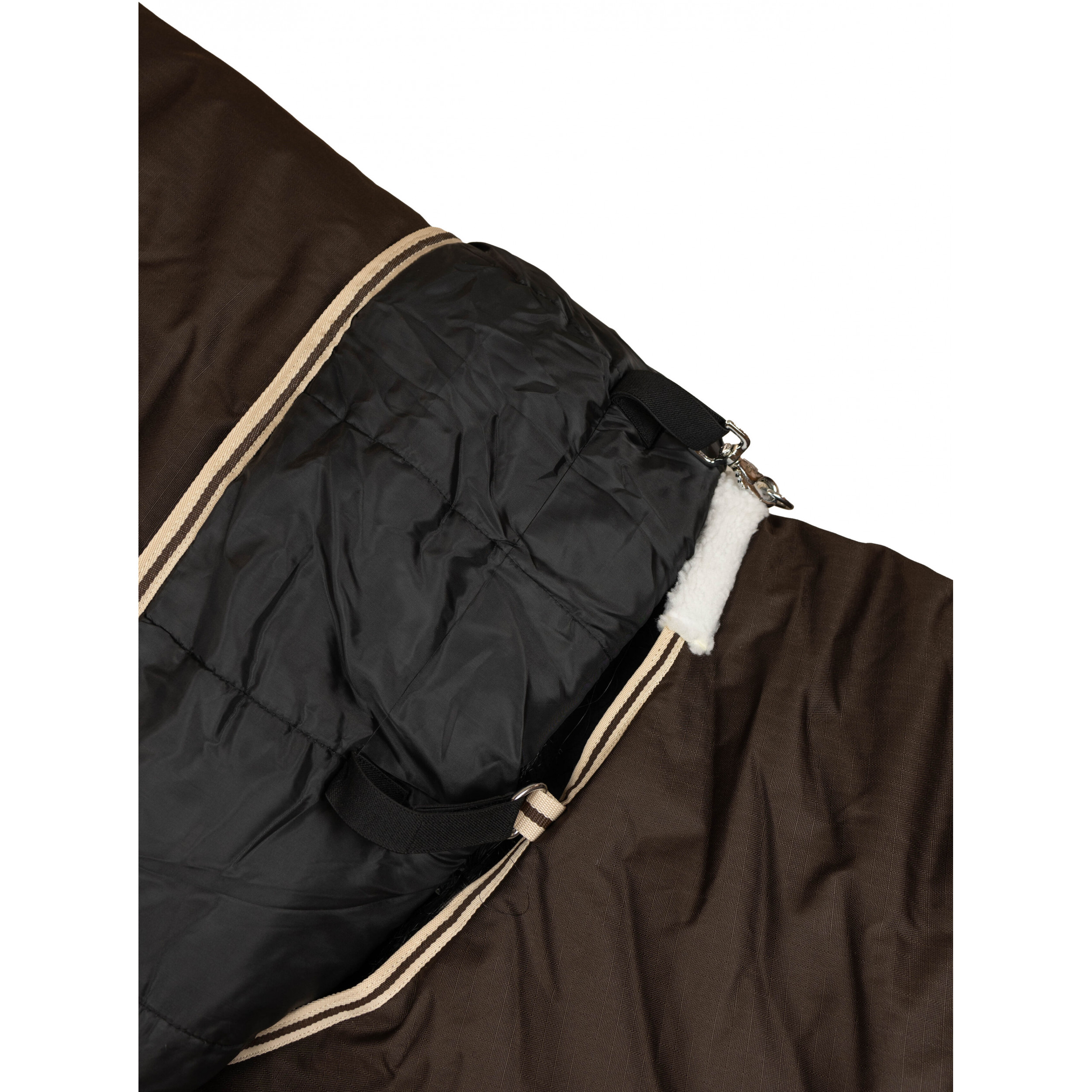 Weidedecke Full Neck Polarfleece 600D BASICLINE dunkelbraun