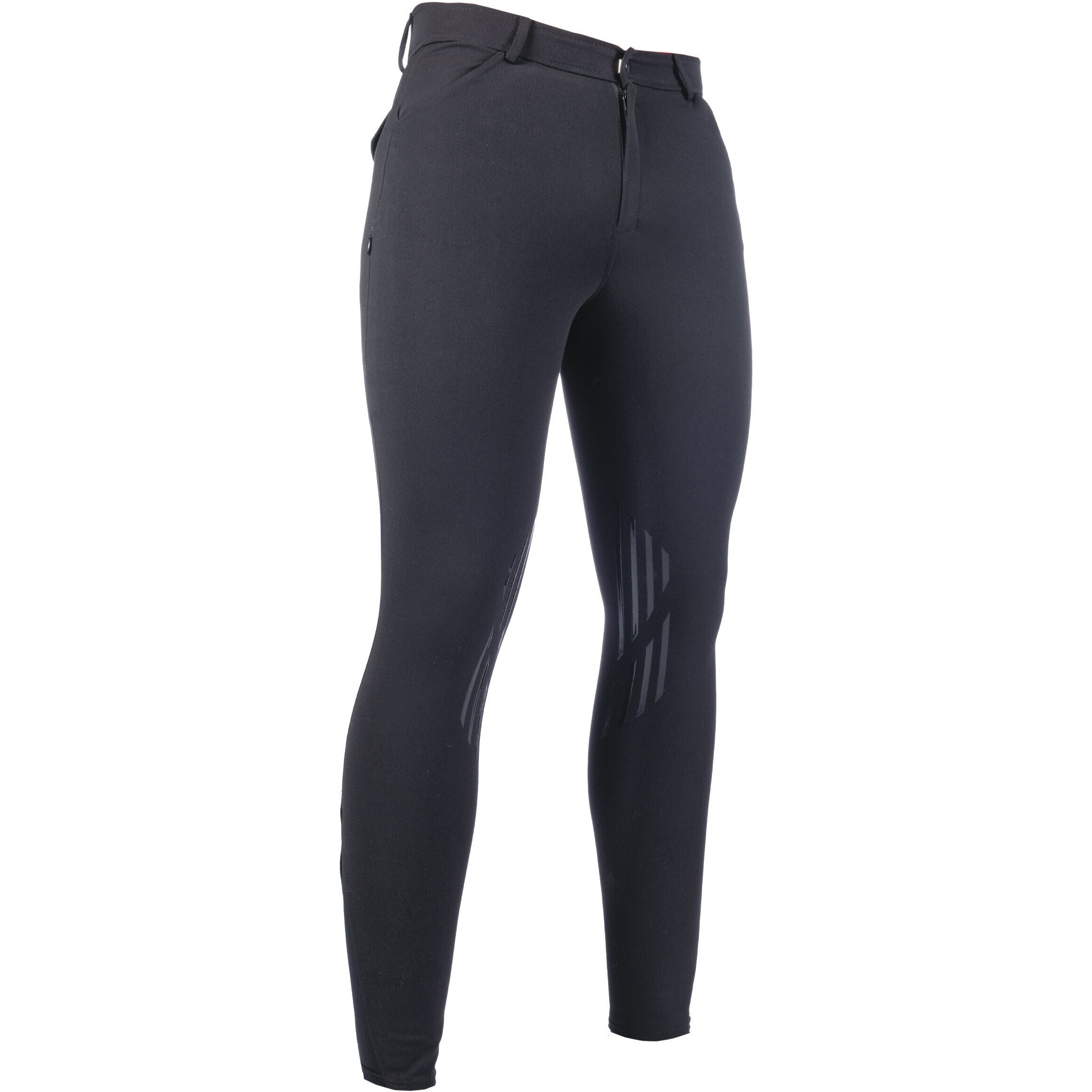 Herren Reithose Silikon Kniebesatz JAMES schwarz