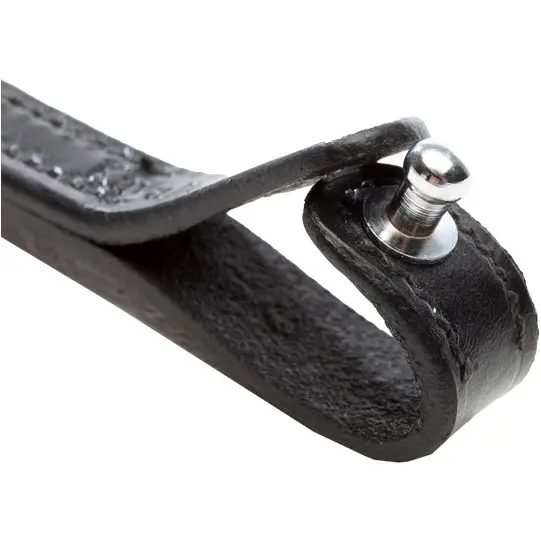 Stirnband BUTTON schwarz/rot