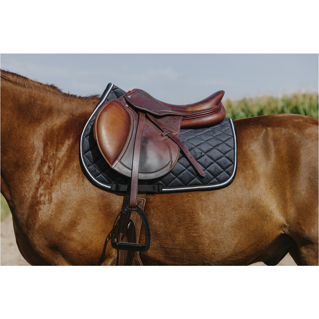 Schabracke VELOURS schwarz Warmblut Vielseitigkeit Schabracke VELOURS schwarz Warmblut Vielseitigkeit