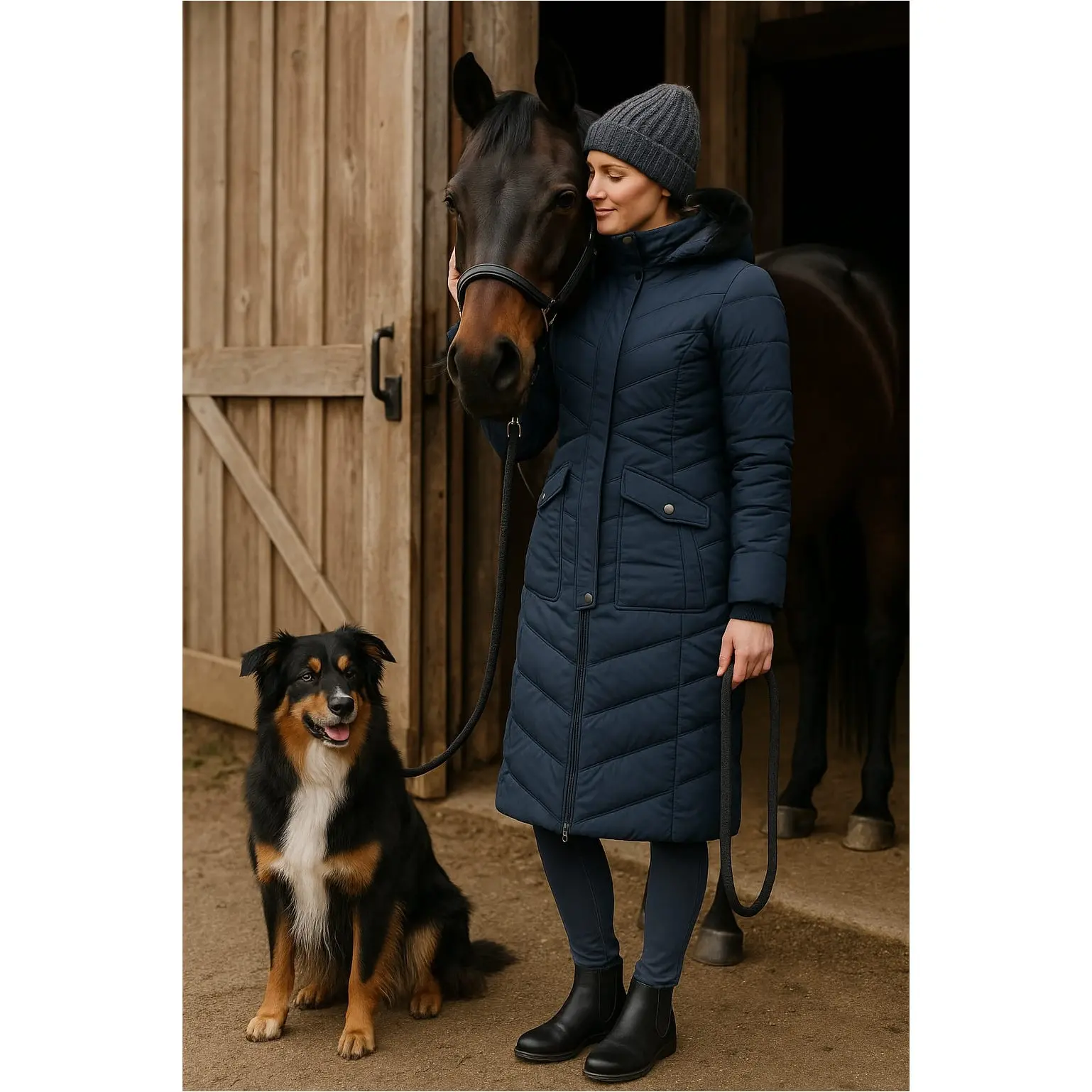 Damen Thermomantel SOPHIA nachtblau