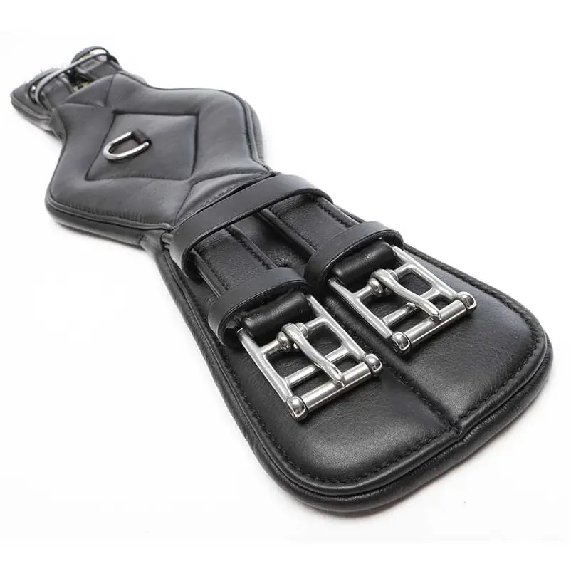 Lederkurzgurt ohne Elast COMFORT Softleder schwarz