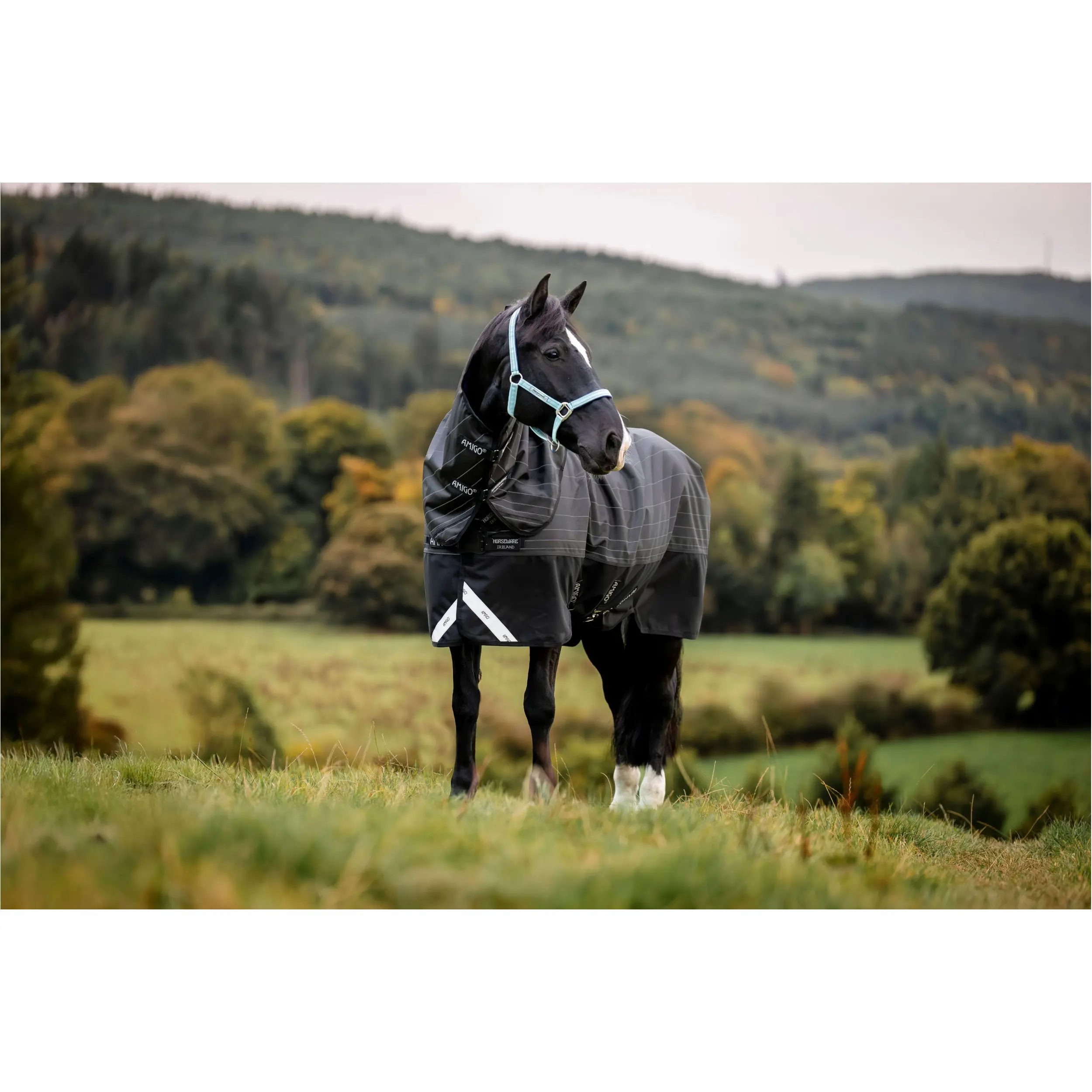 Outdoordecke Halsteil (abnehmbar) 1200D AMIGO FieldSafe Reflectech Plus black/reflective