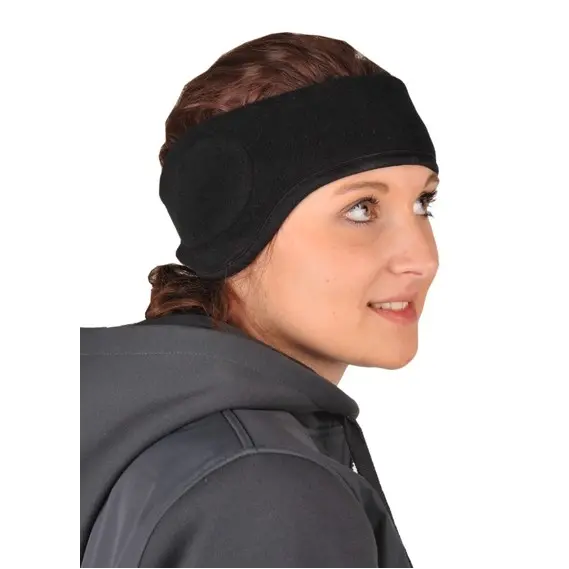 Ohrwärmer aus Fleece schwarz