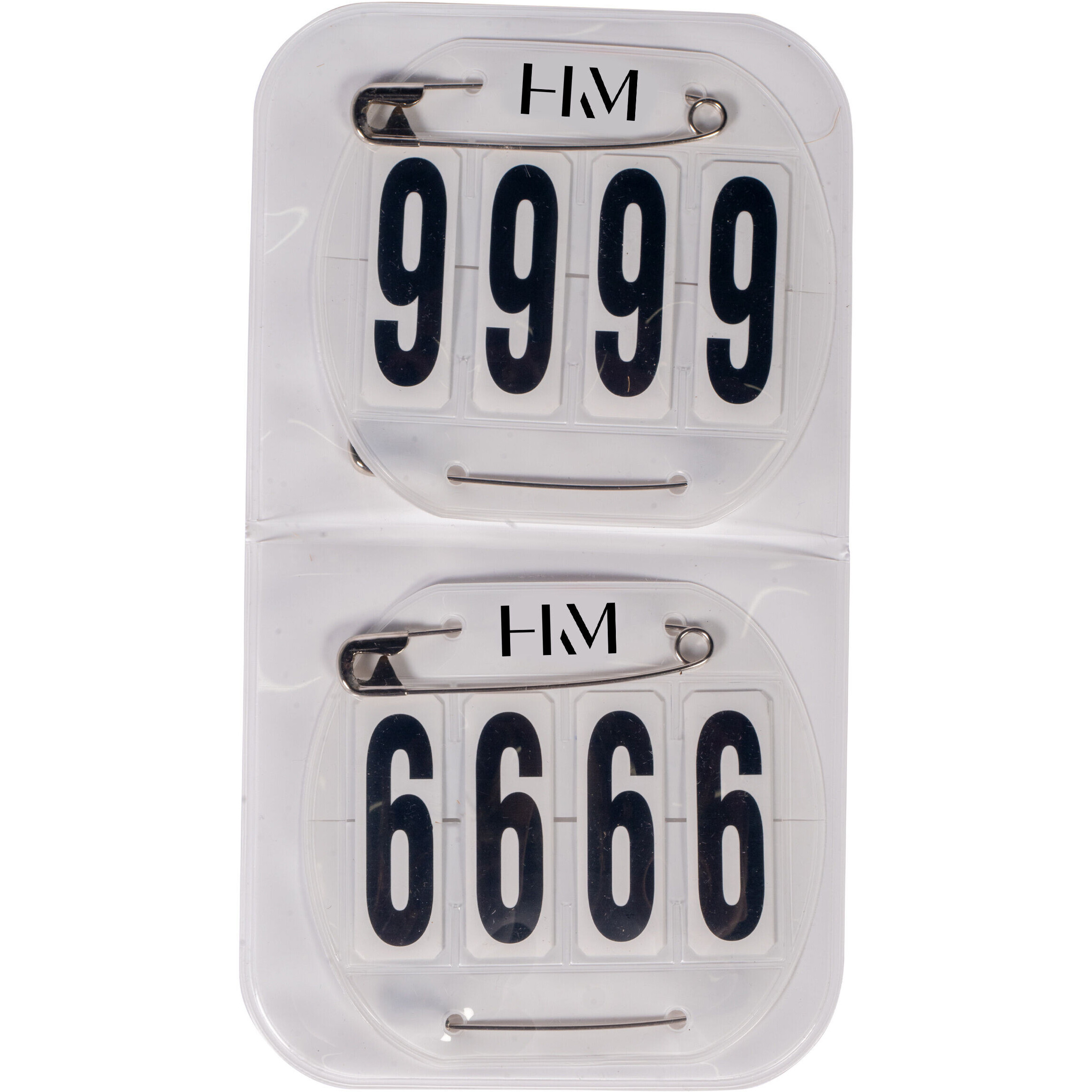 Startnummern (4-stellig) CLASSIC weiß