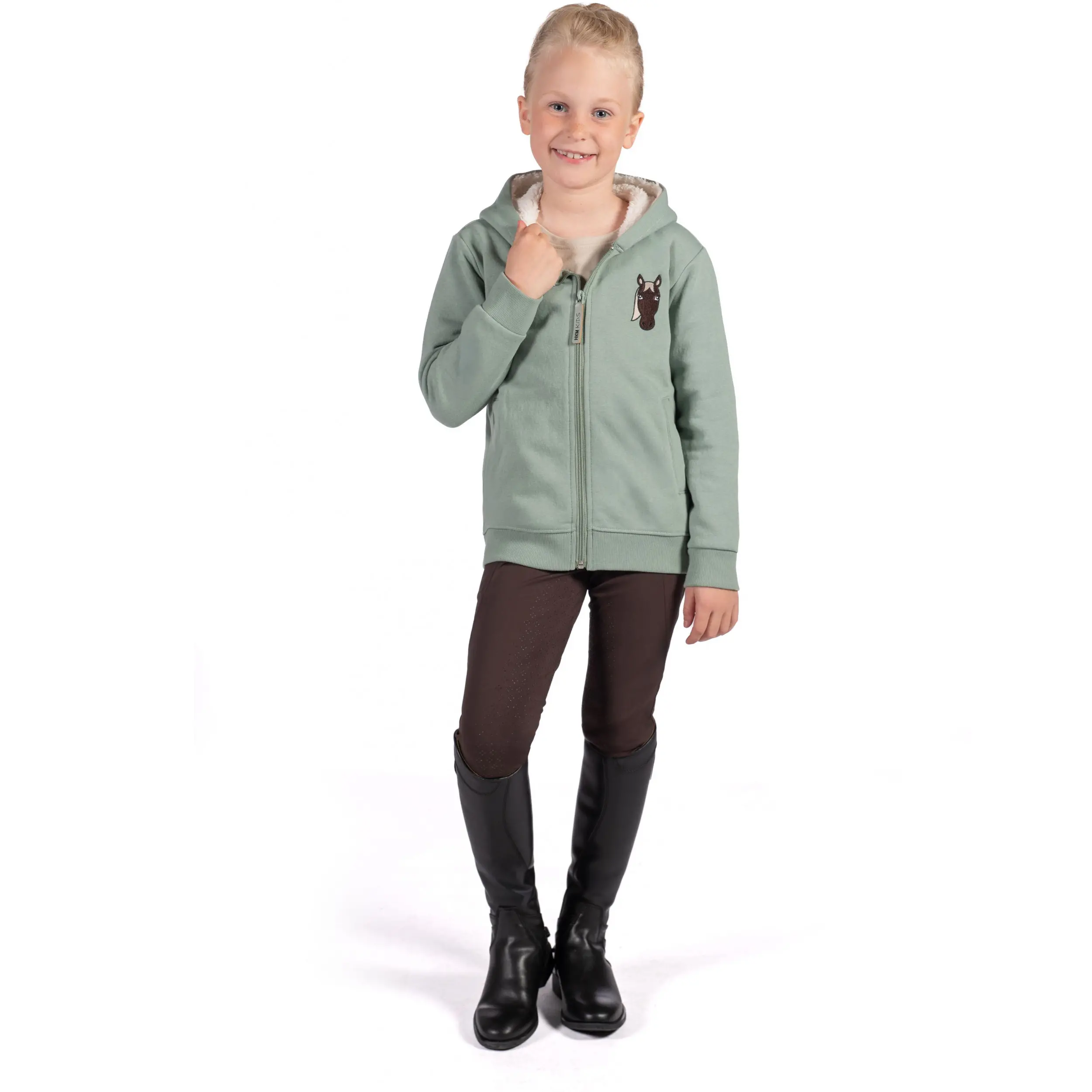 Kinder Sweatjacke MIA salbei