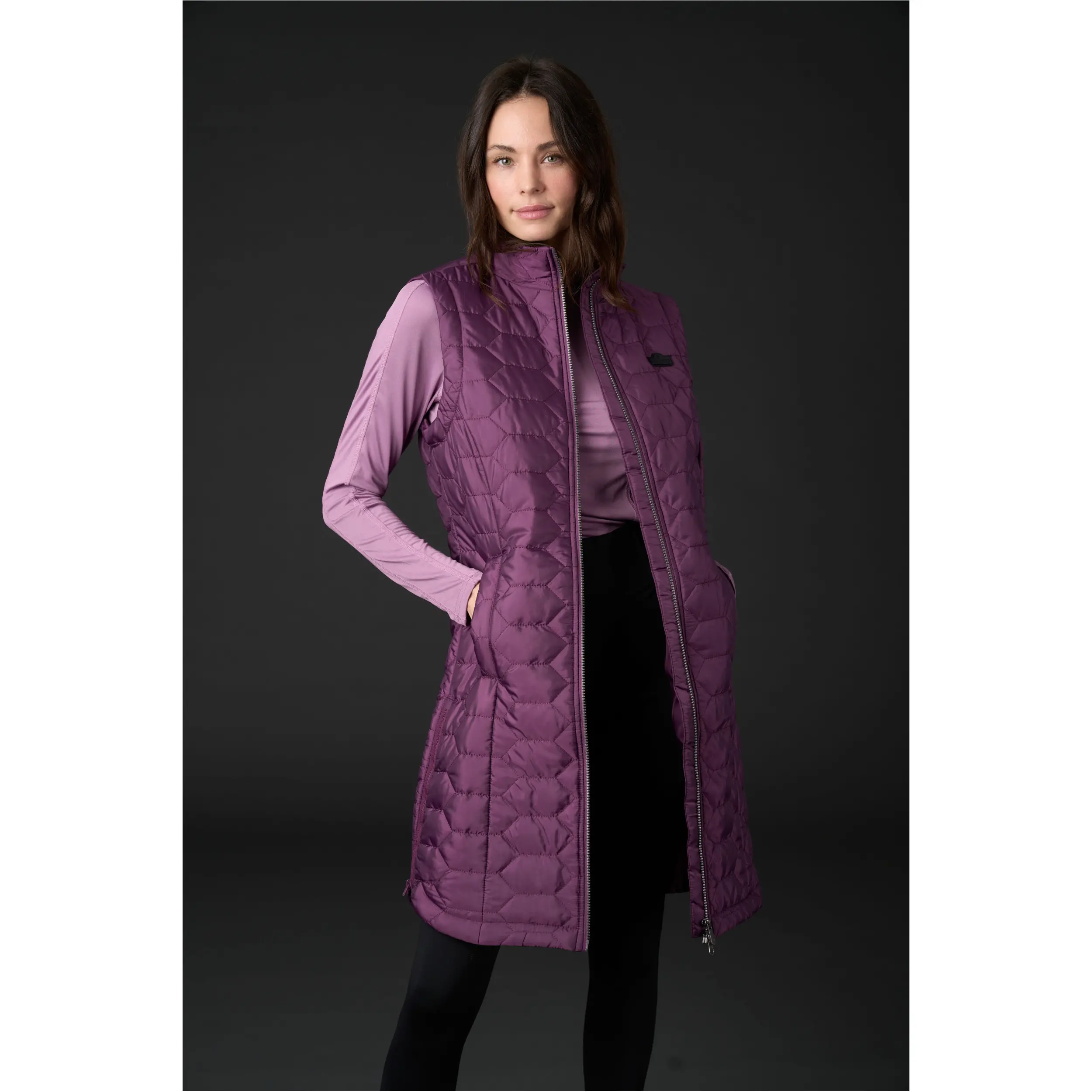 Damen Langweste TIANNA italian plum Damen Langweste TIANNA italian plum