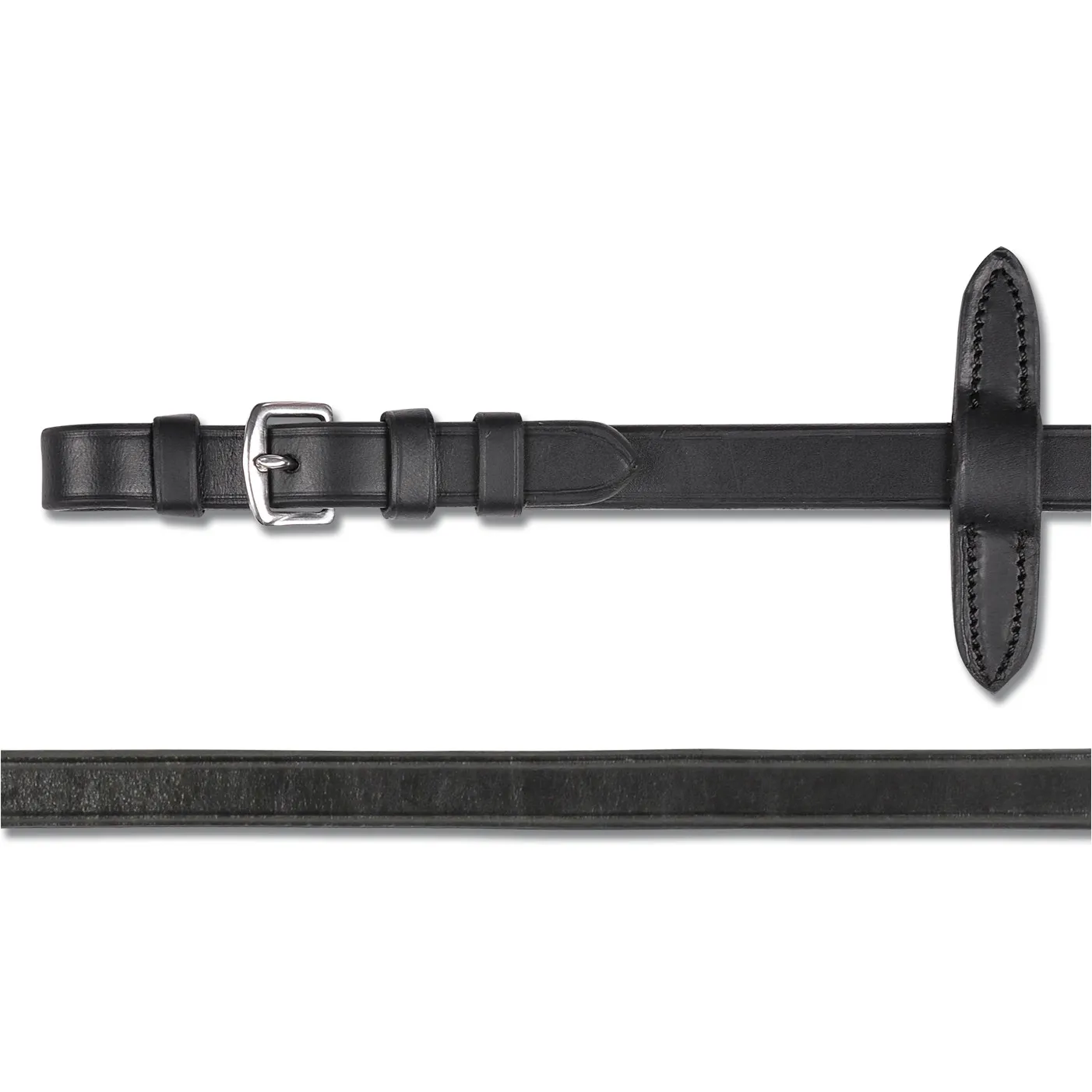Lederzügel X-Line schwarz
