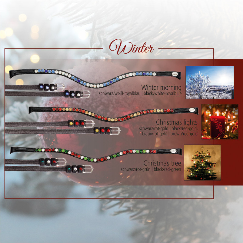 Stirnband SEASONS DREAMS braun/rot/gold